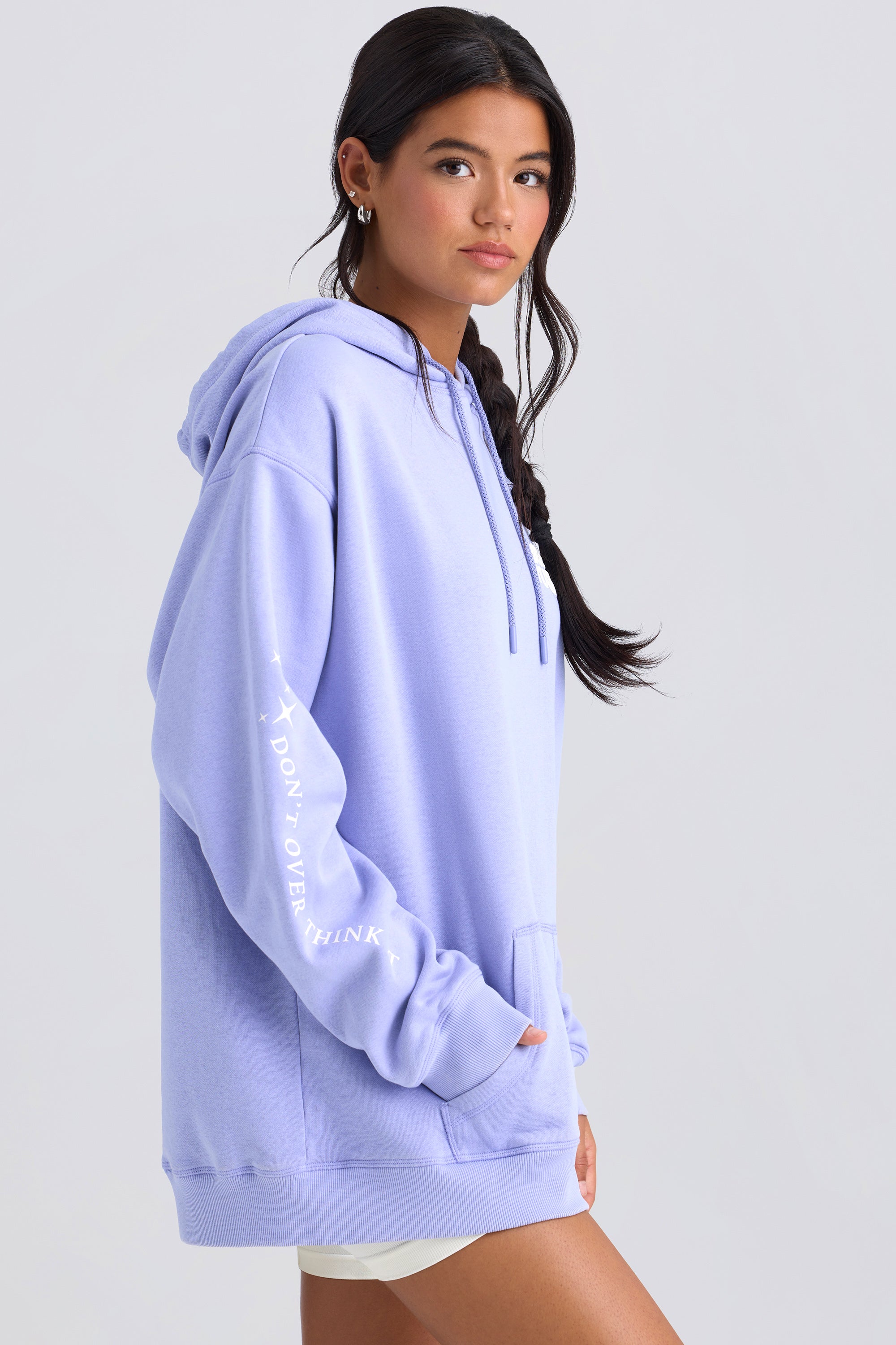 Oversized Hoodie in Periwinkle