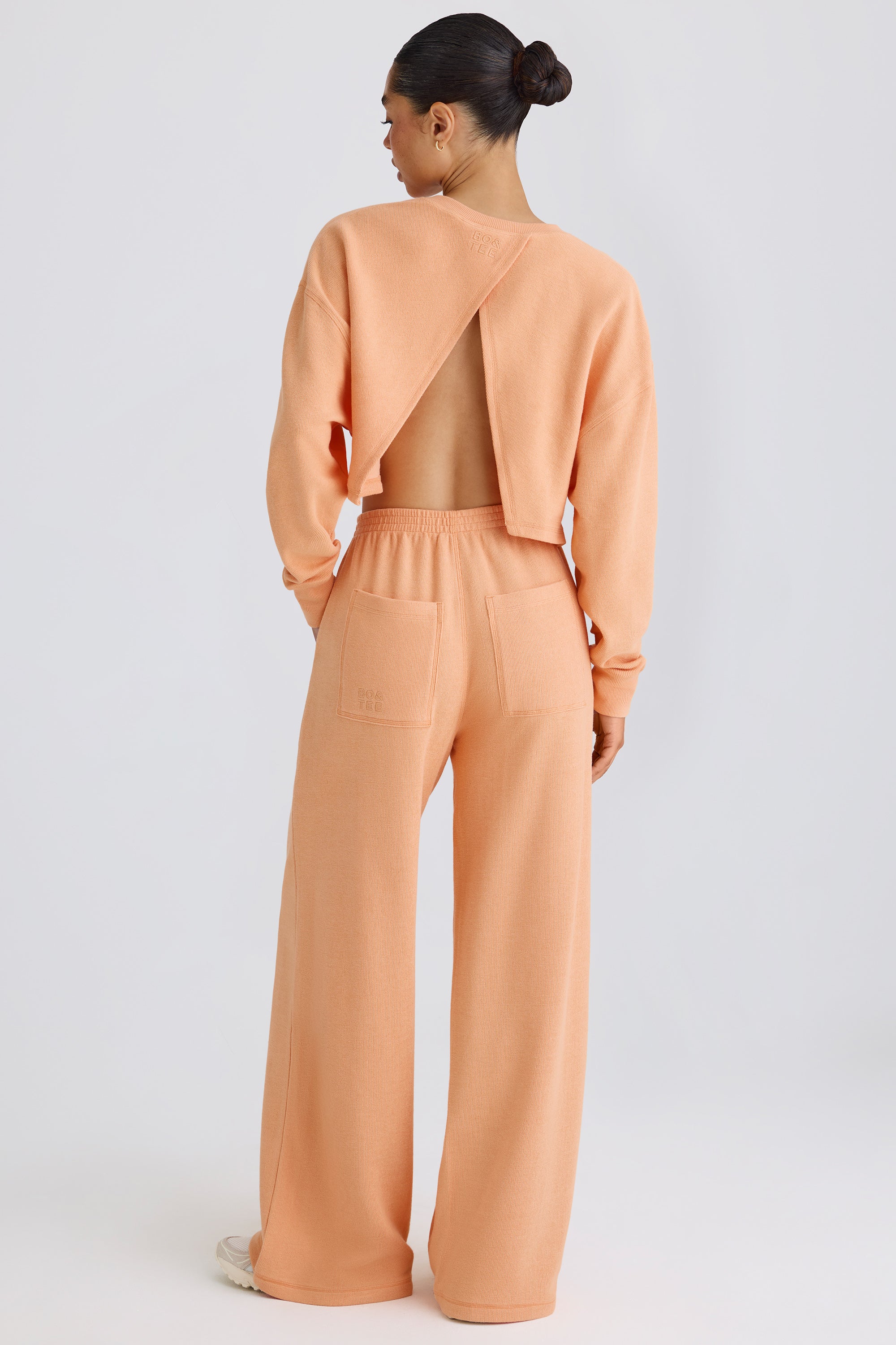 Tall Straight-Leg Joggers in Peach