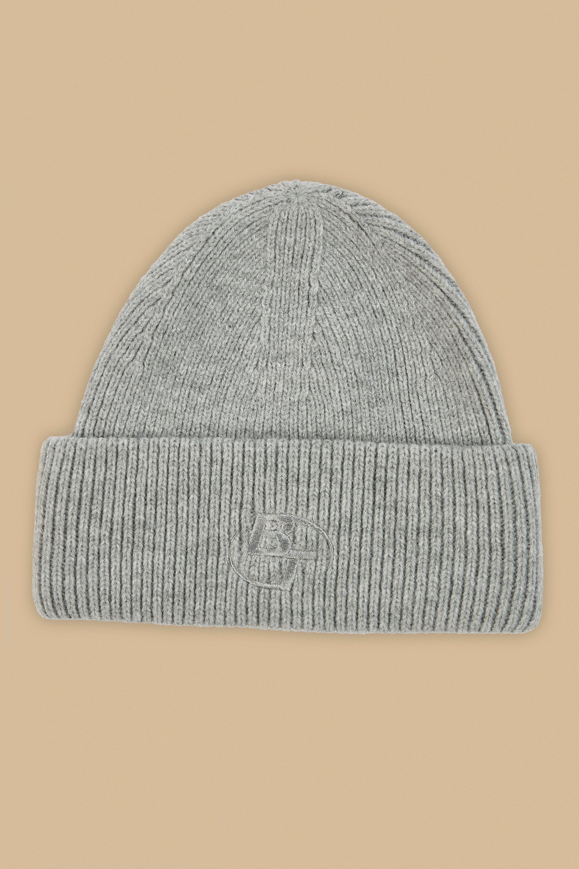 Knit Beanie in Heather Grey