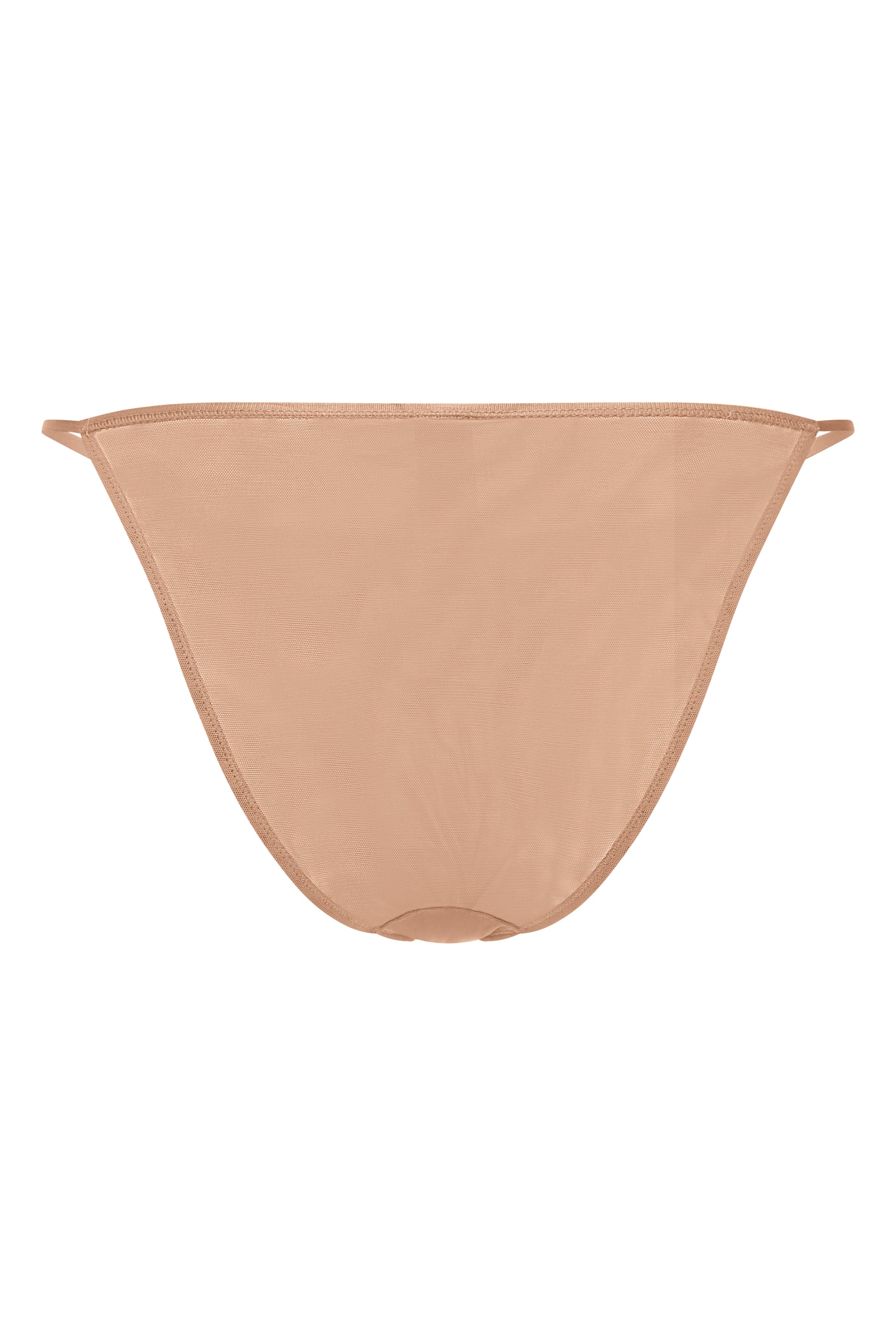 Soft Mesh String Bikini in Warm Peach