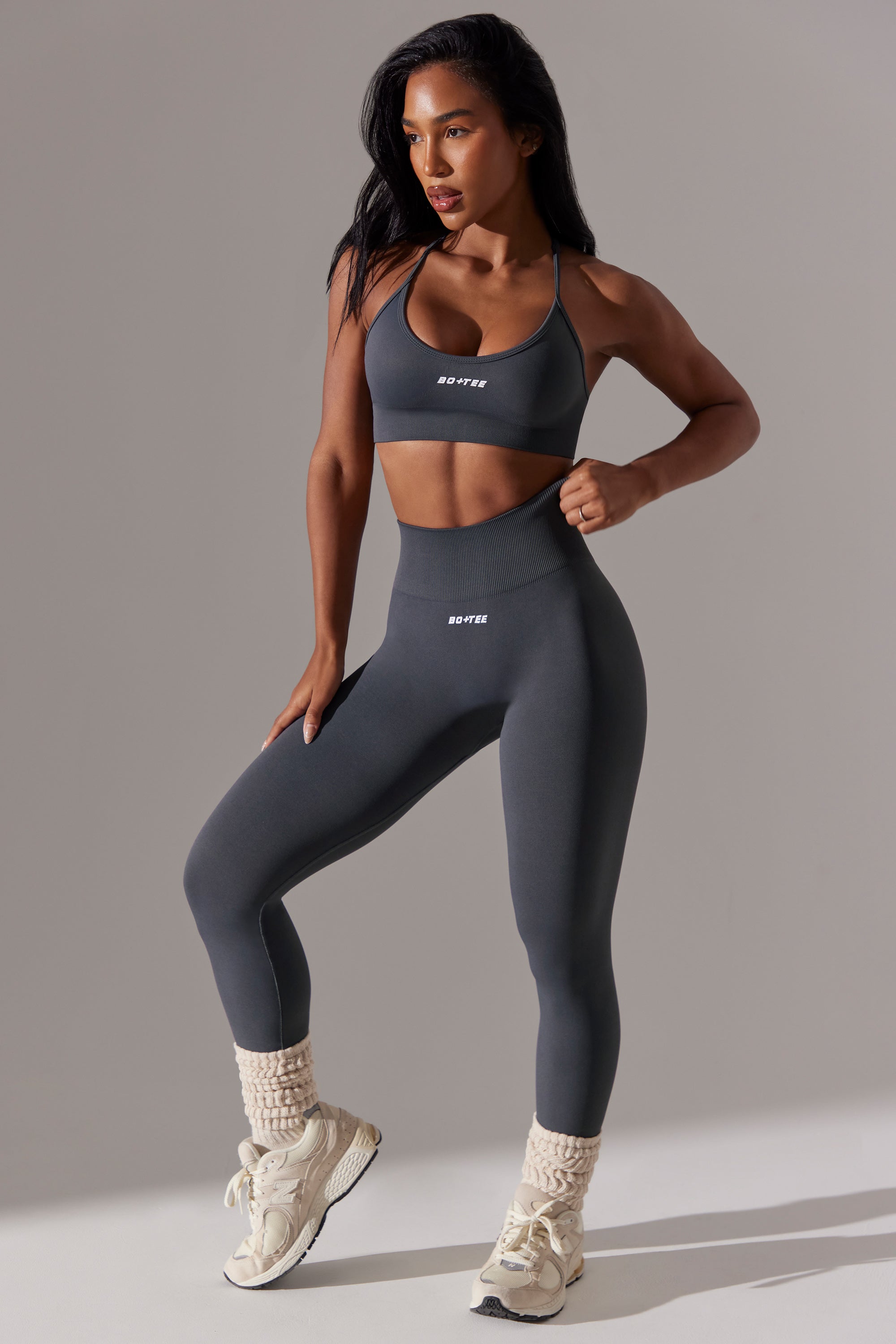 High Waist Super Sculpt Leggings in Grey