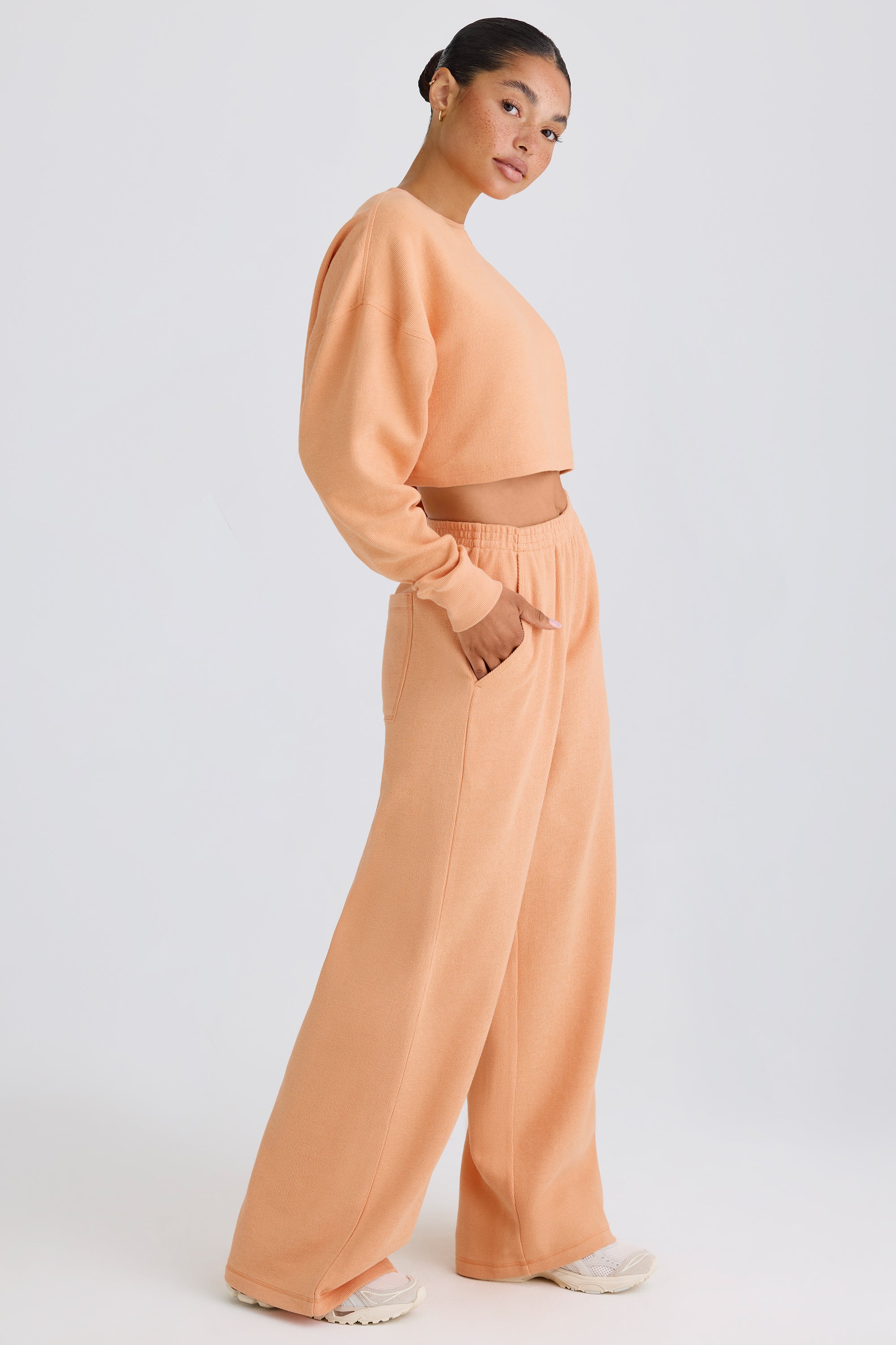 Tall Straight-Leg Joggers in Peach