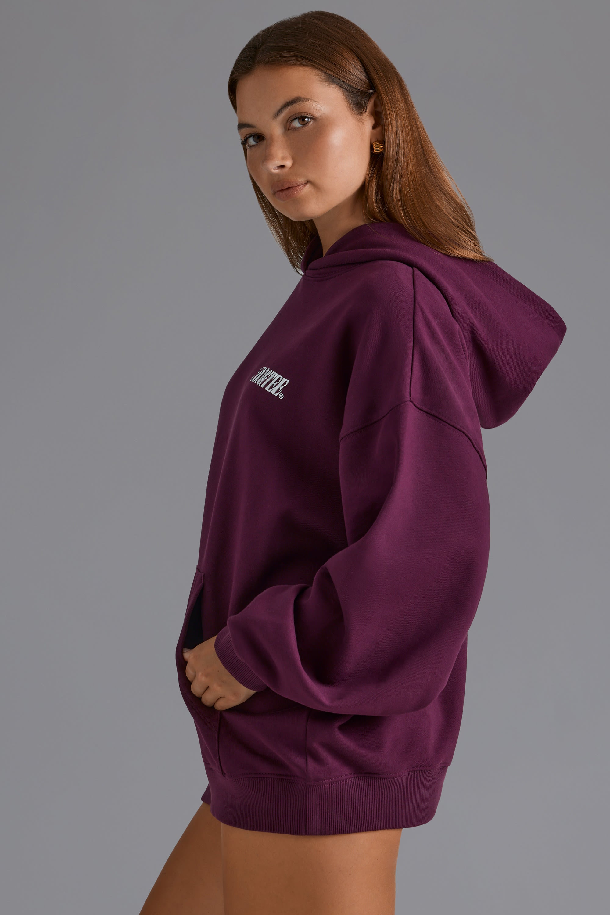 Oversized Hoodie in Grape