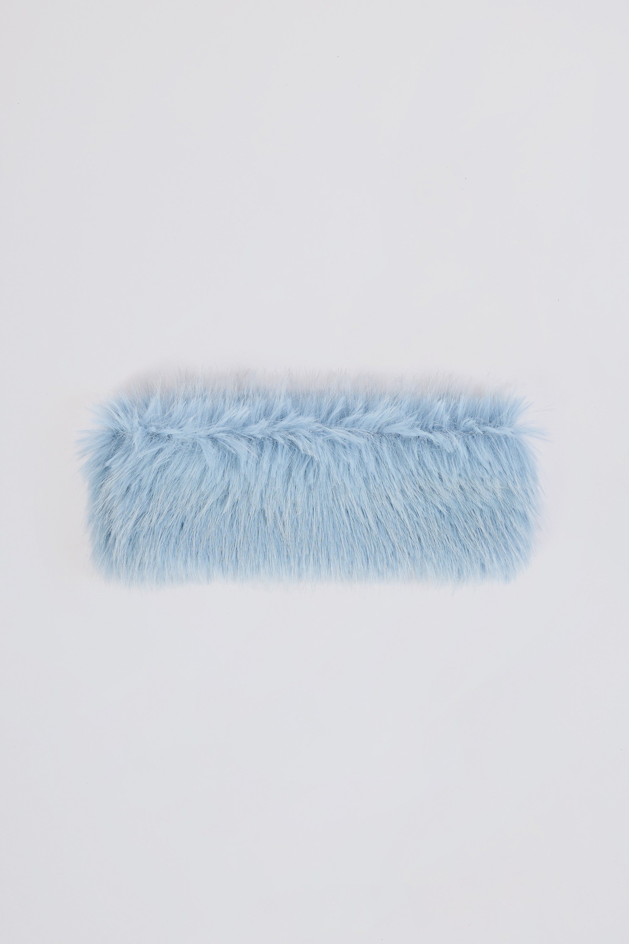 Faux-Fur Headband in Ice Blue