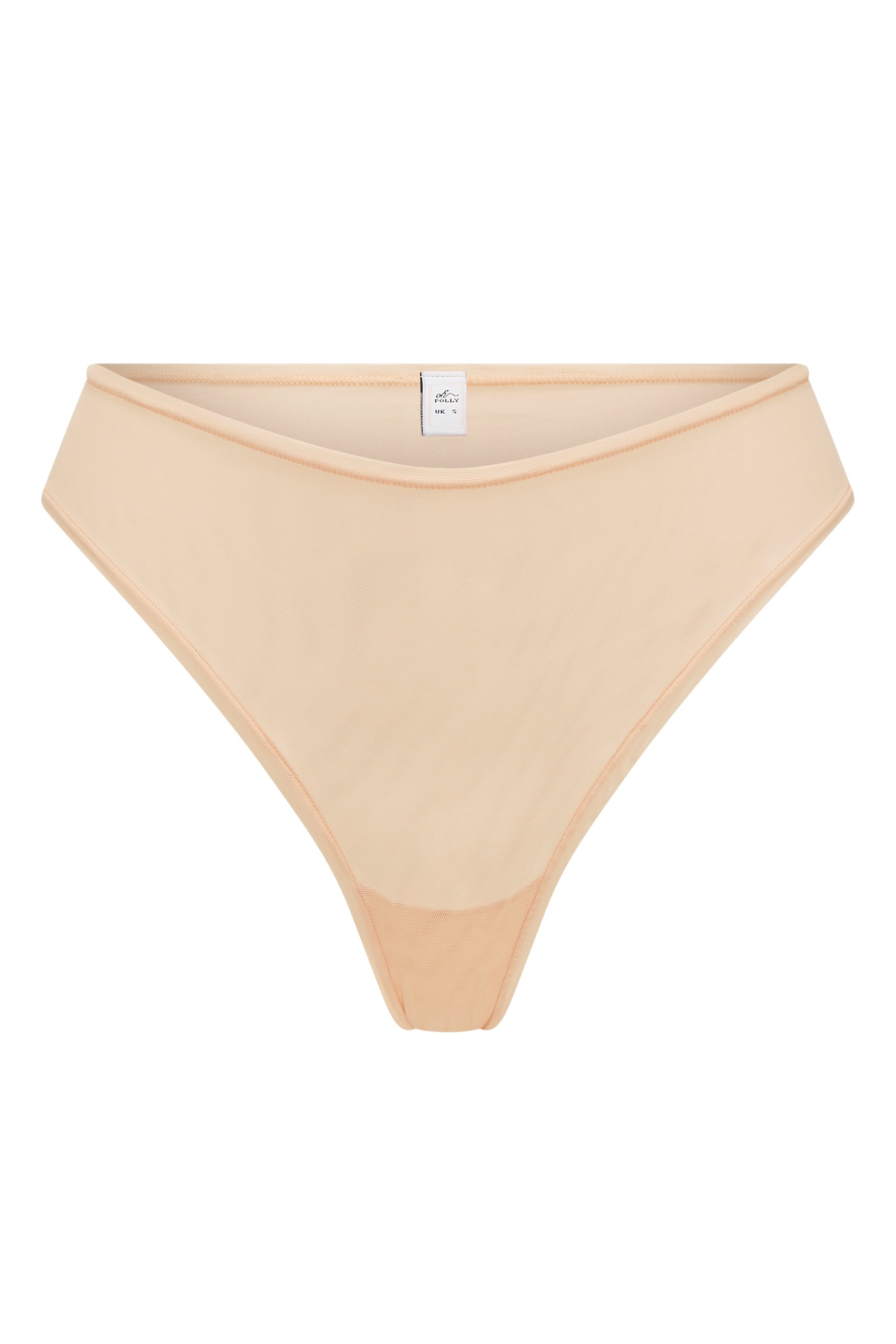 Soft Mesh Brief in Beige