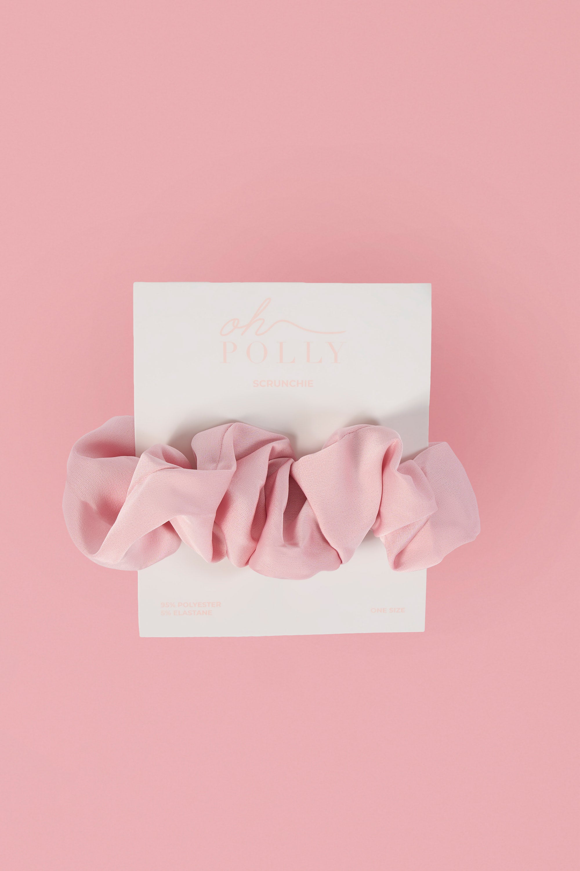 Oversized Scrunchie in Baby Pink