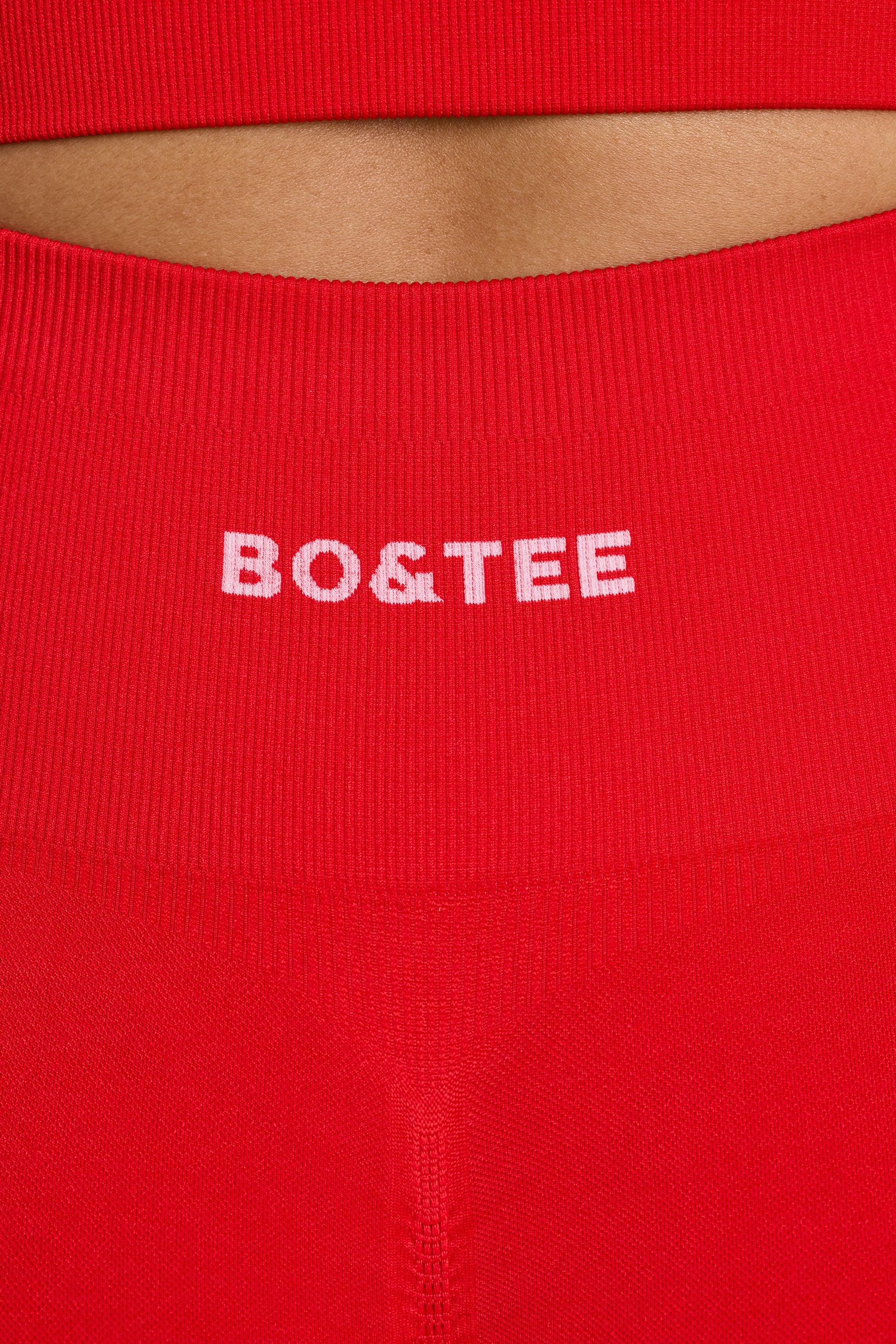 High-Waist Define Luxe Leggings in Red