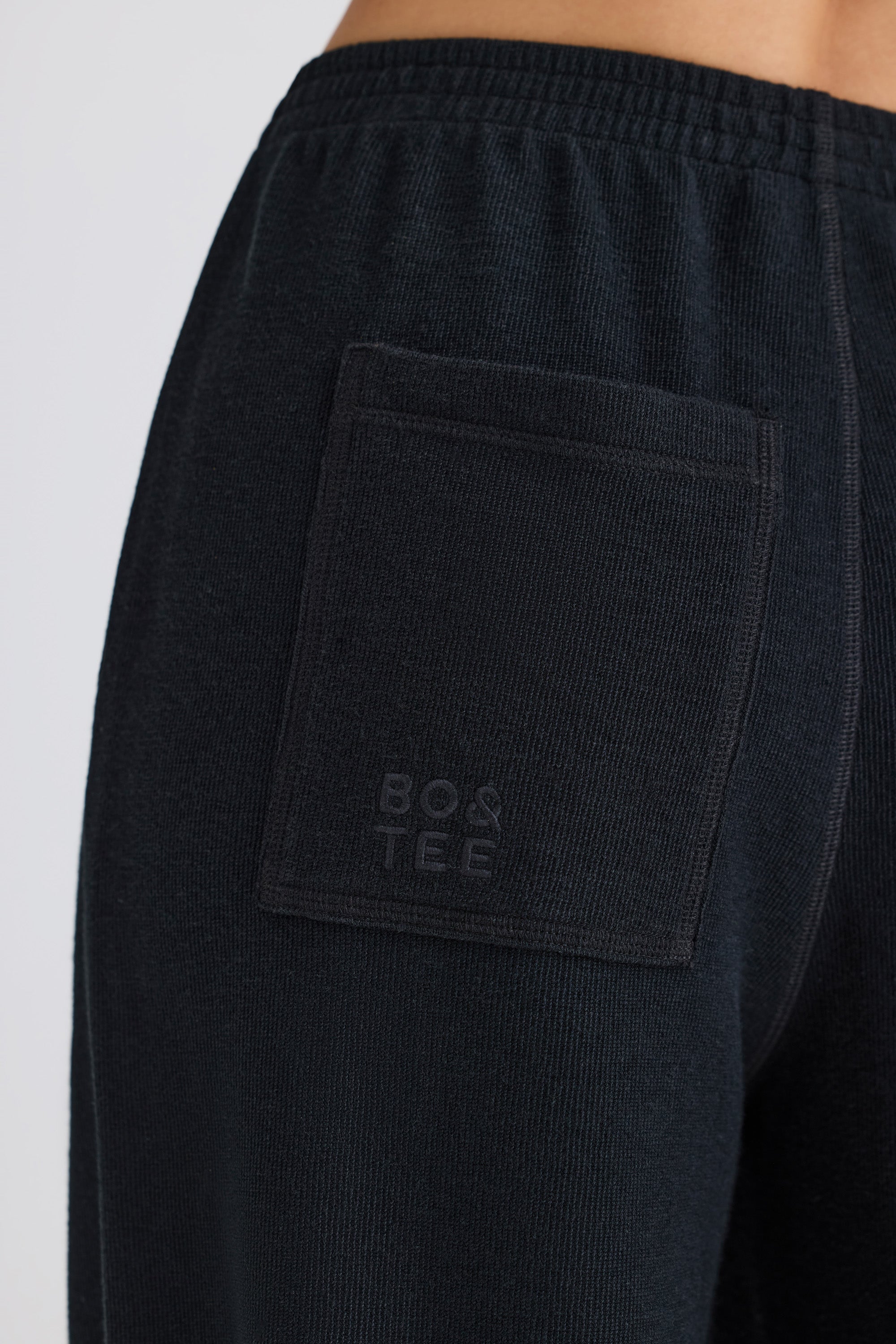 Tall Straight-Leg Joggers in Black