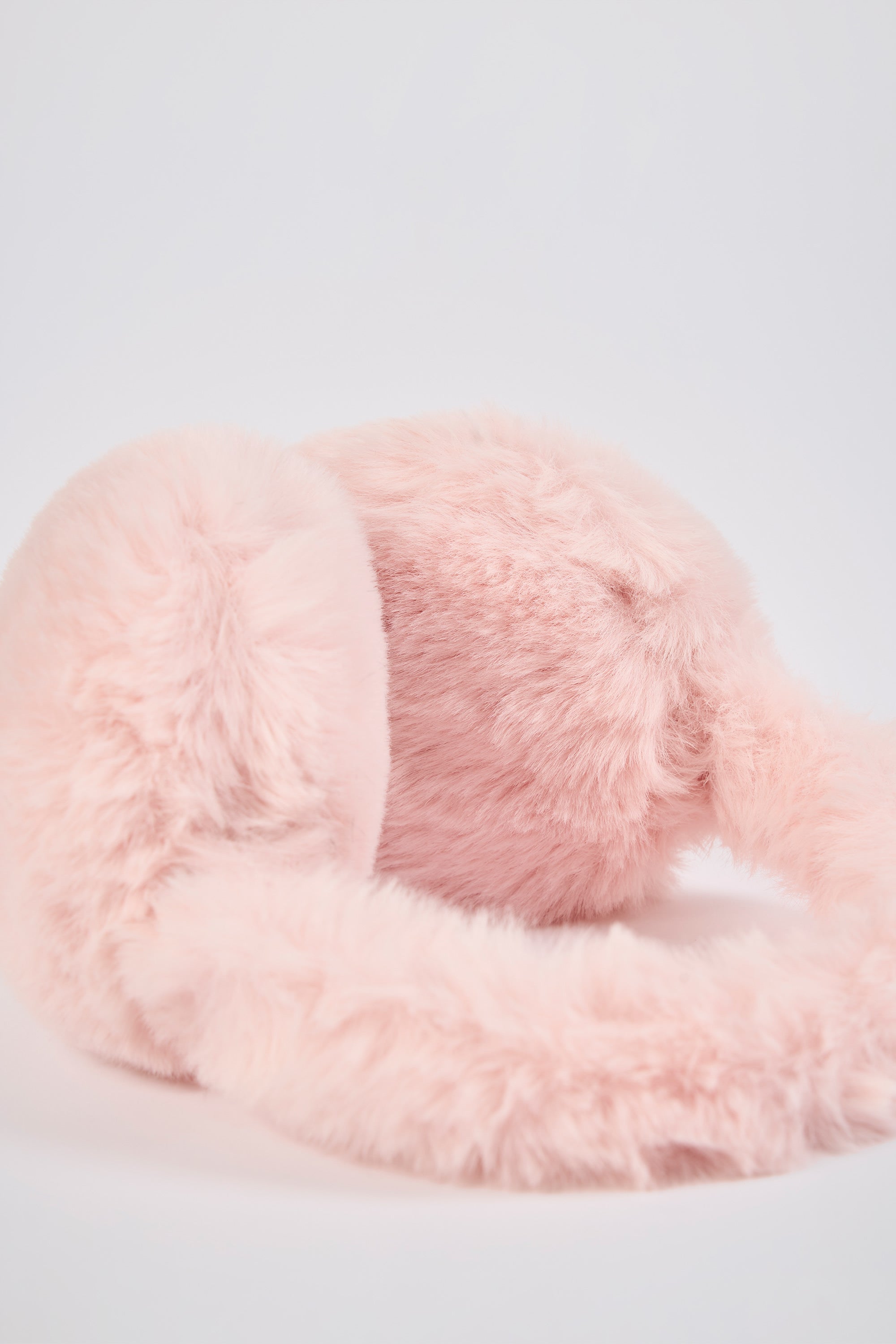 Faux-Fur Earmuffs in Pastel Pink