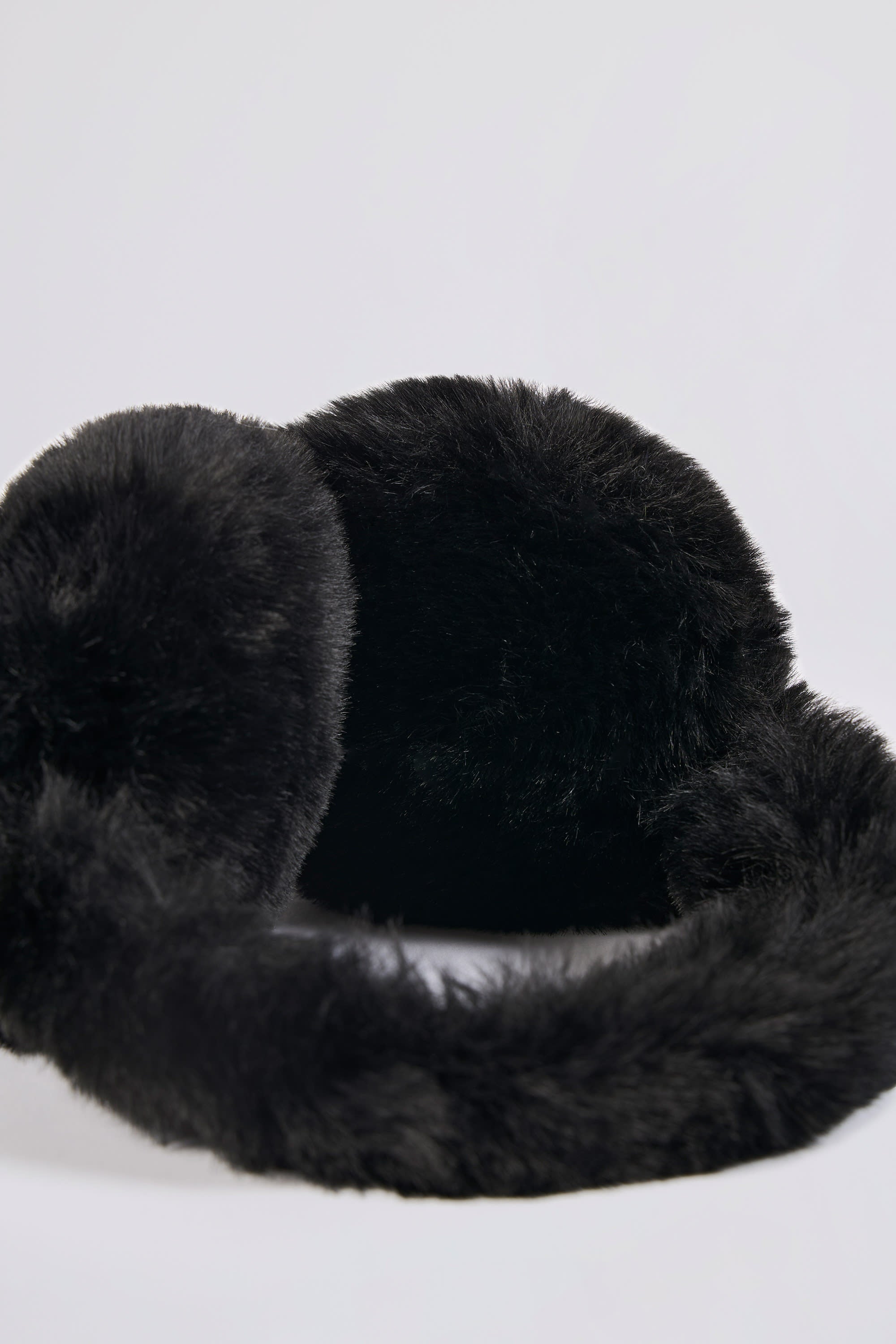 Faux-Fur Earmuffs in Black