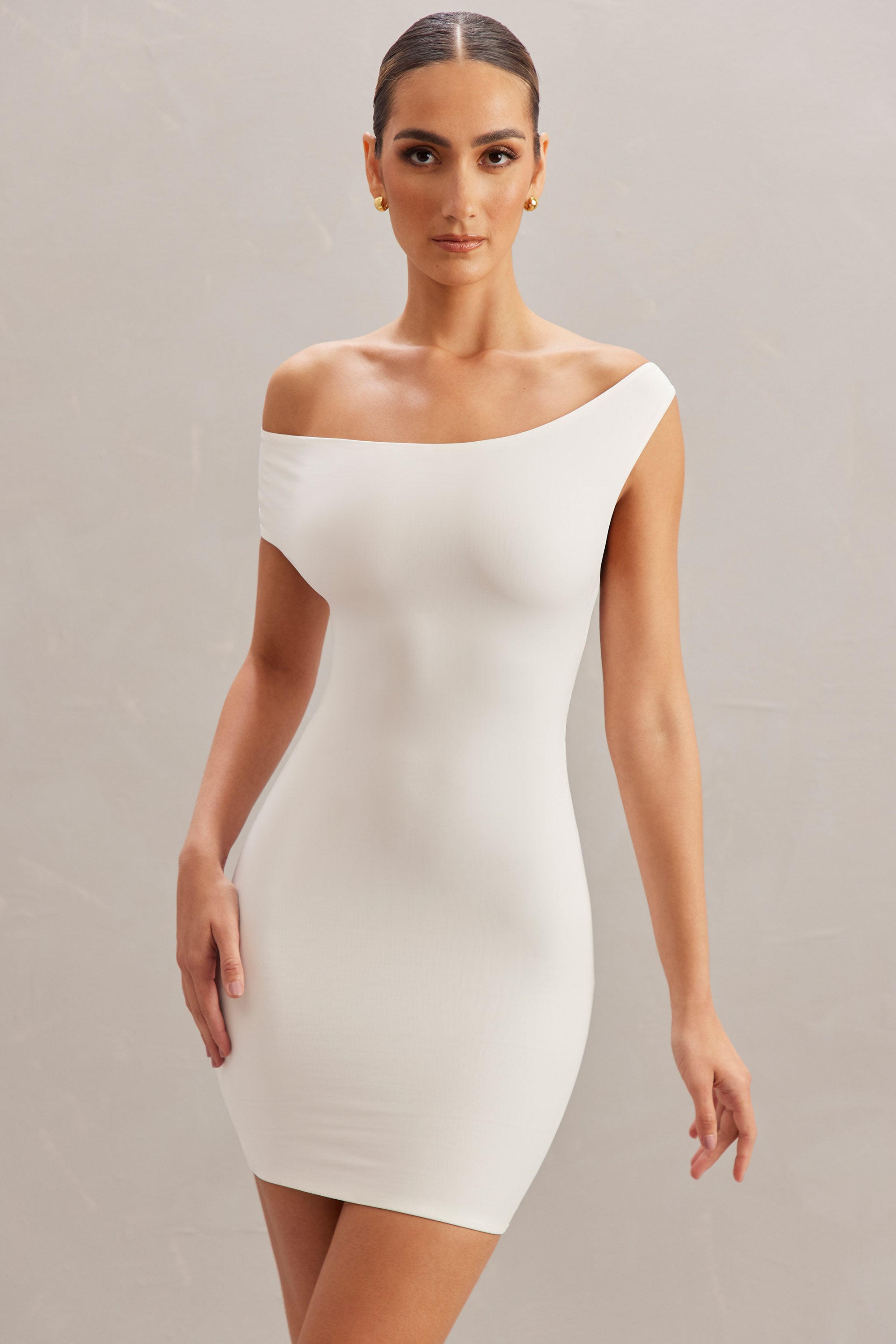 Open Back Mini Dress in Ivory