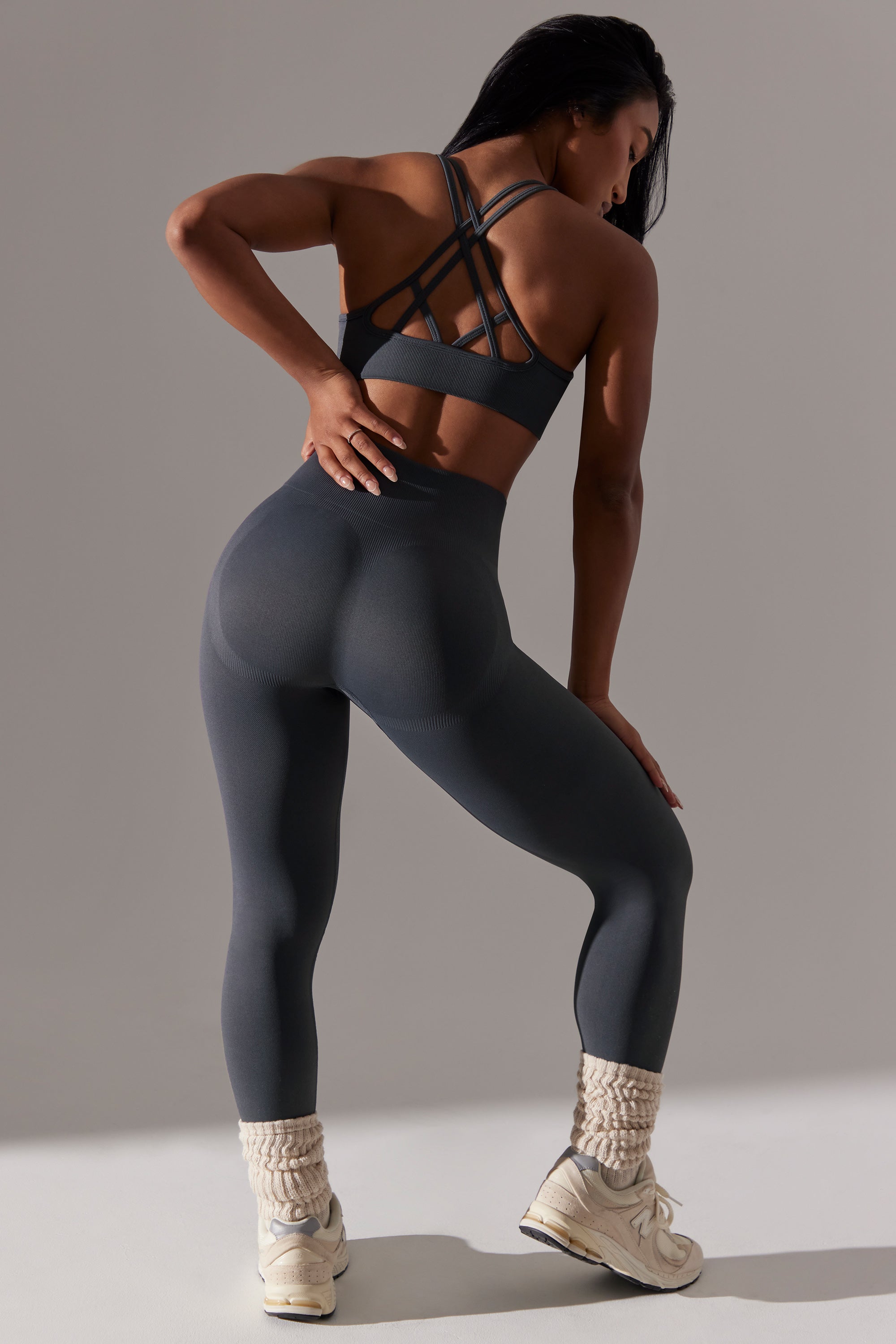 High Waist Super Sculpt Leggings in Grey