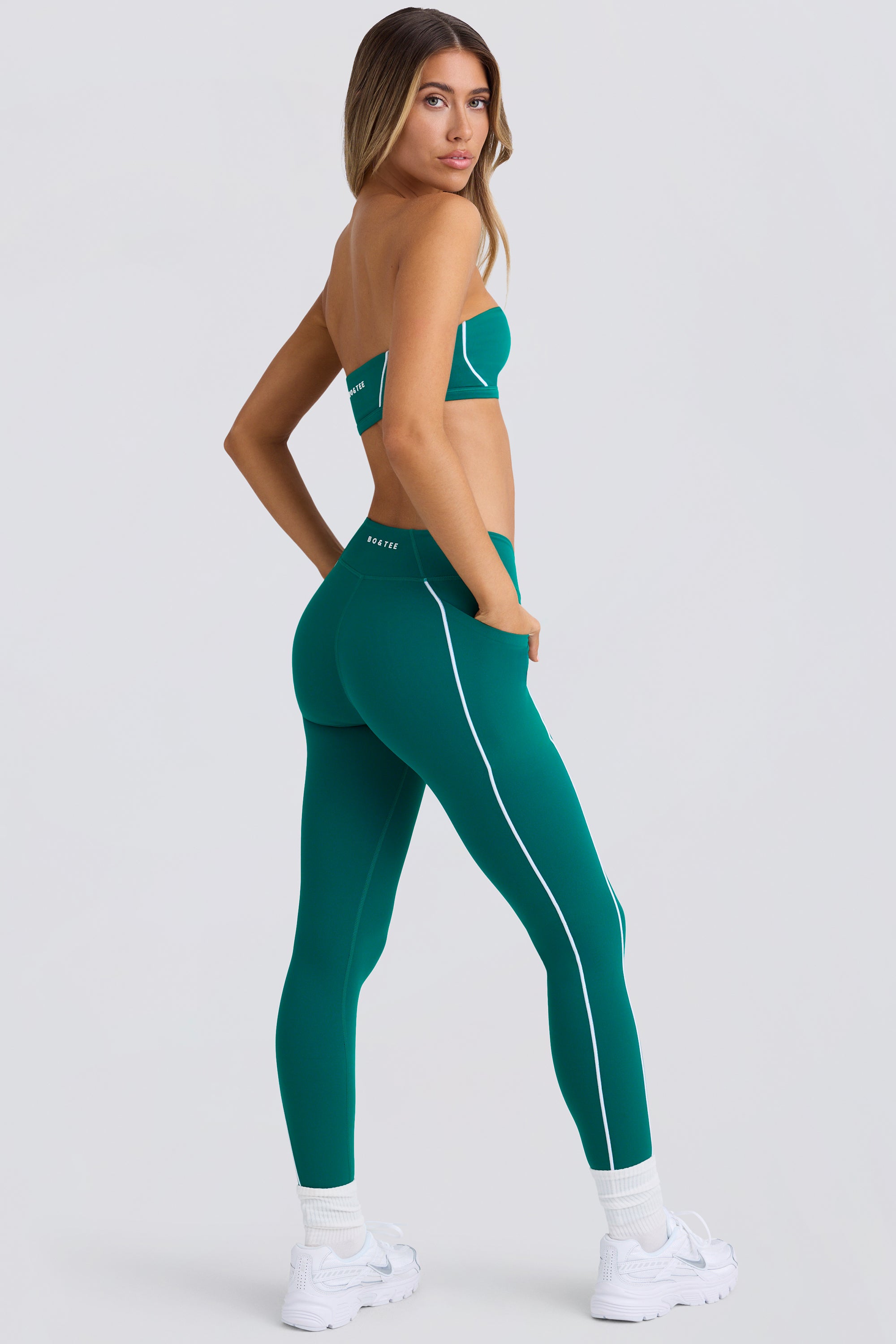 Petite Soft Active Leggings in Varsity Green