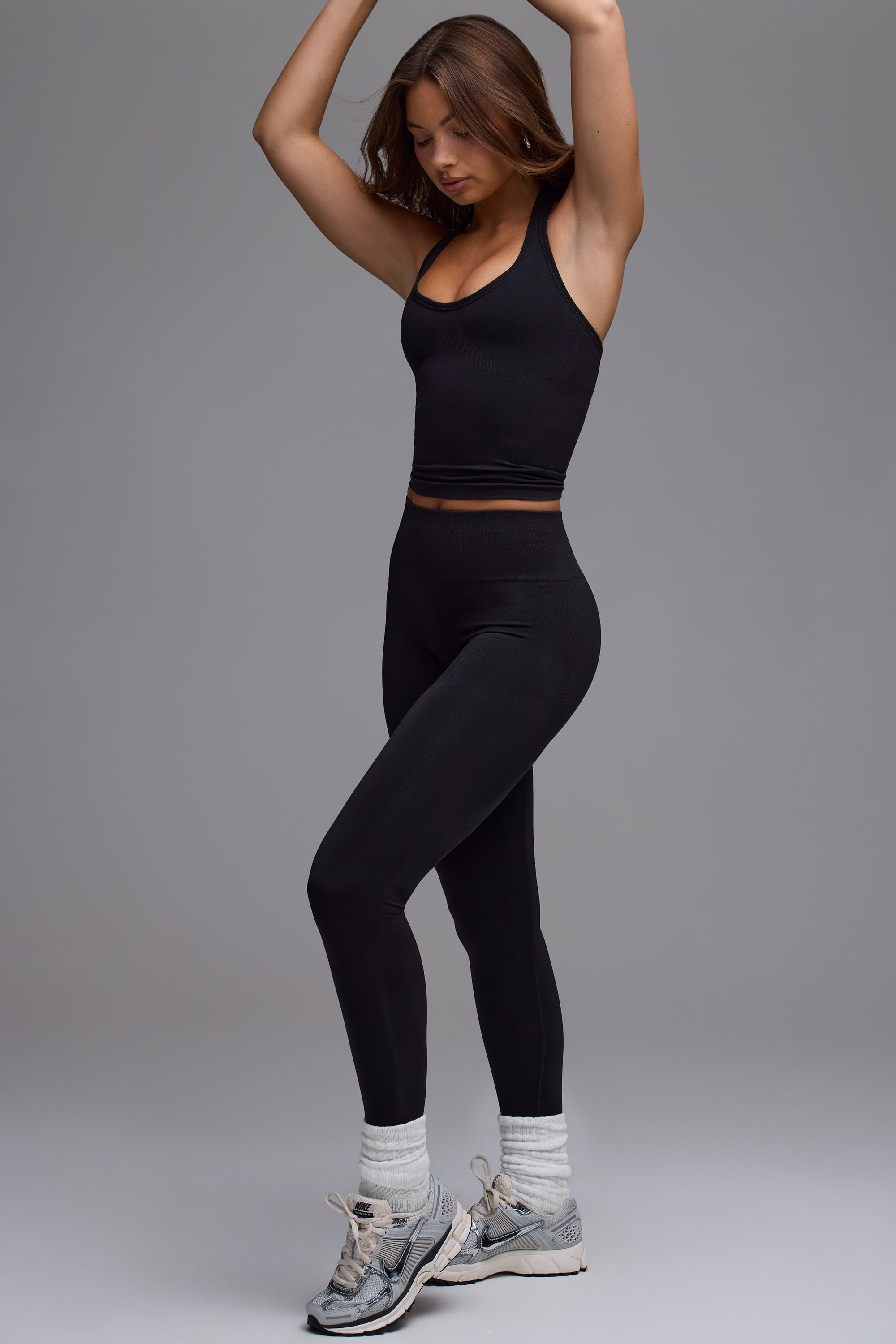 Define Luxe High-Waist Leggings in Black