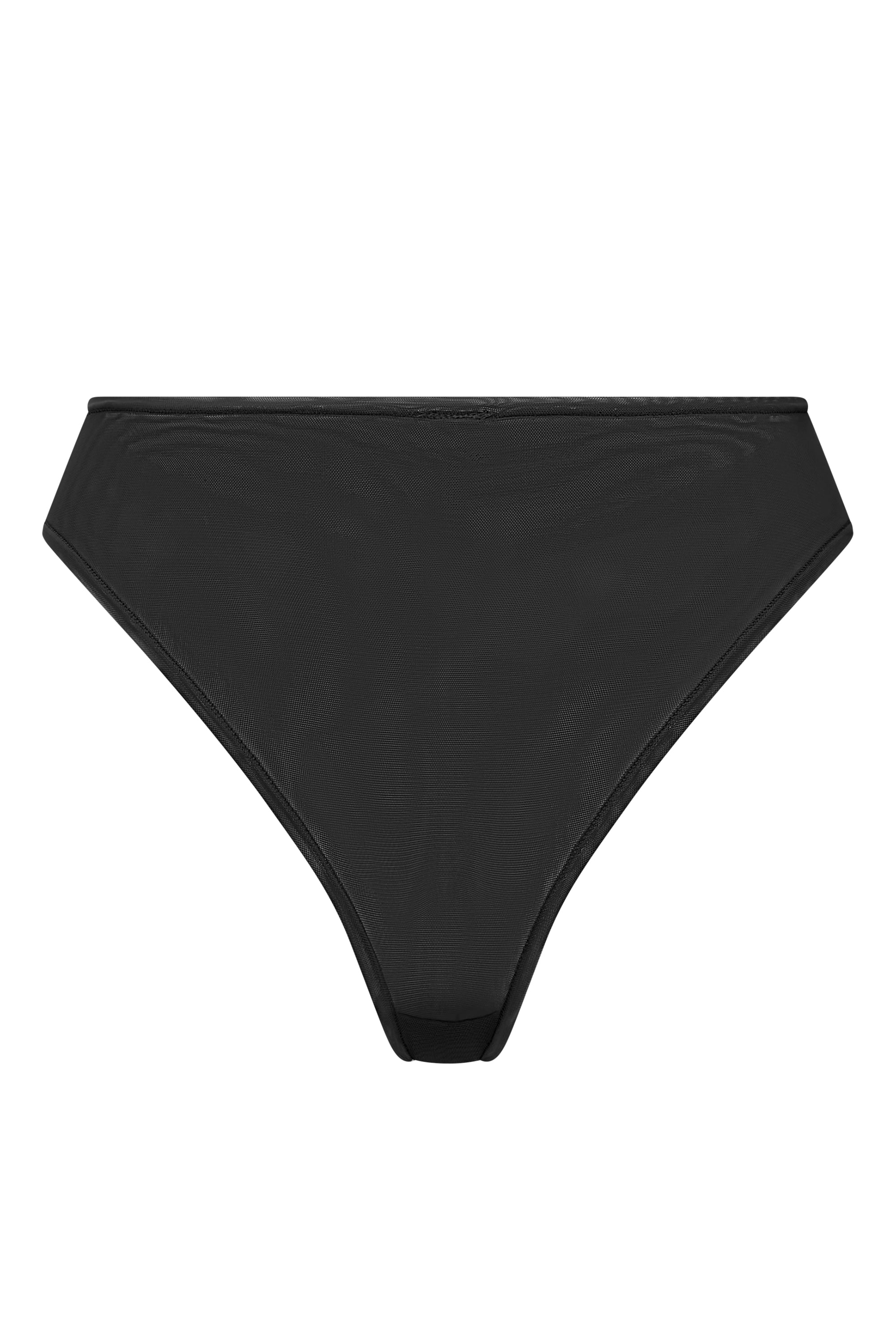 Soft Mesh Brief in Black