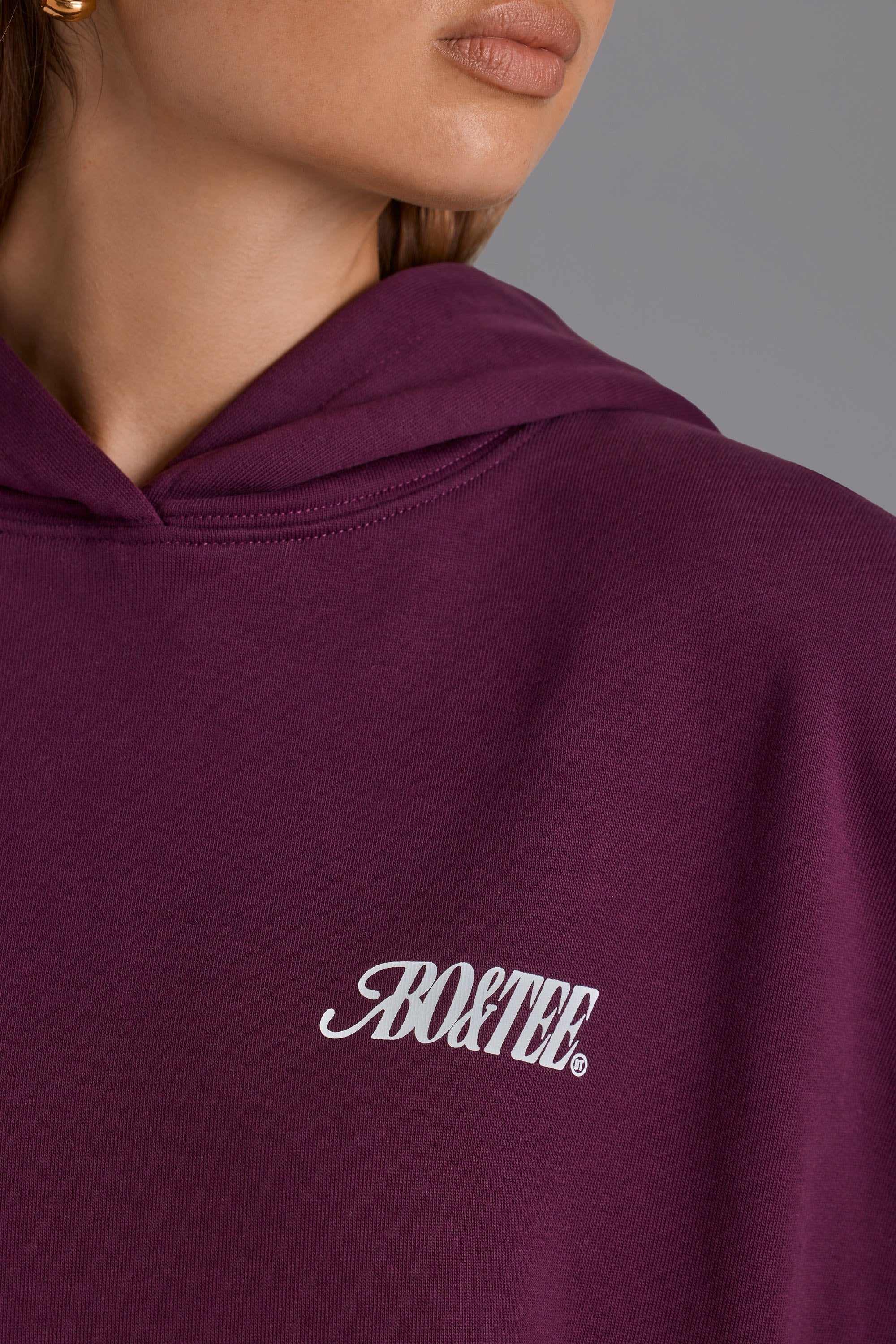 Oversized Hoodie in Grape