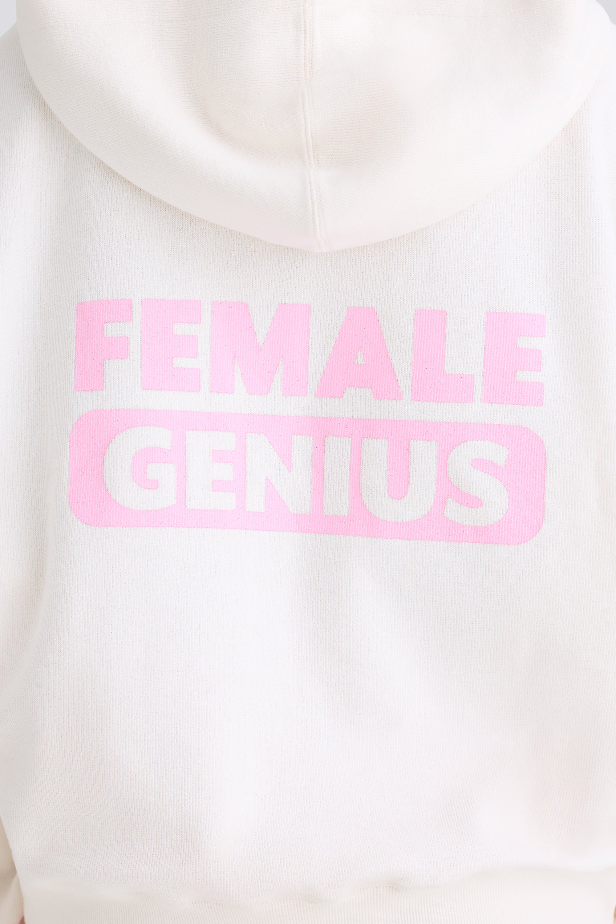 Graphic-Print Hoodie in White