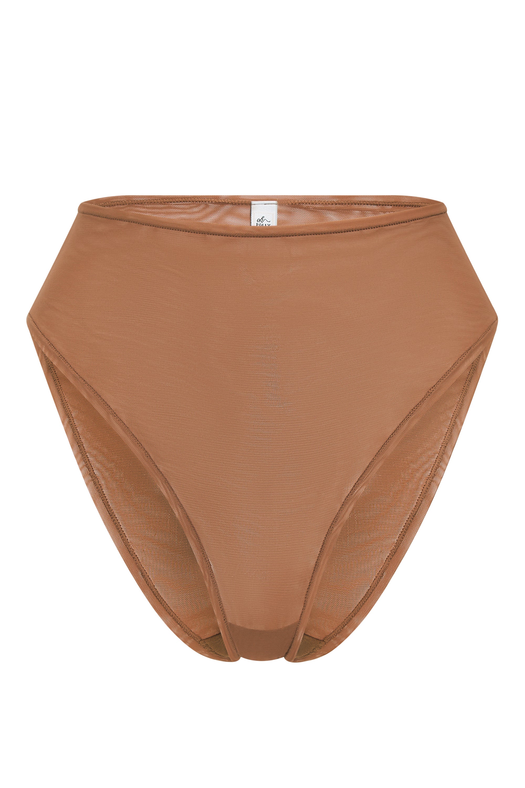 Soft Mesh High Waisted Knicker in Honey