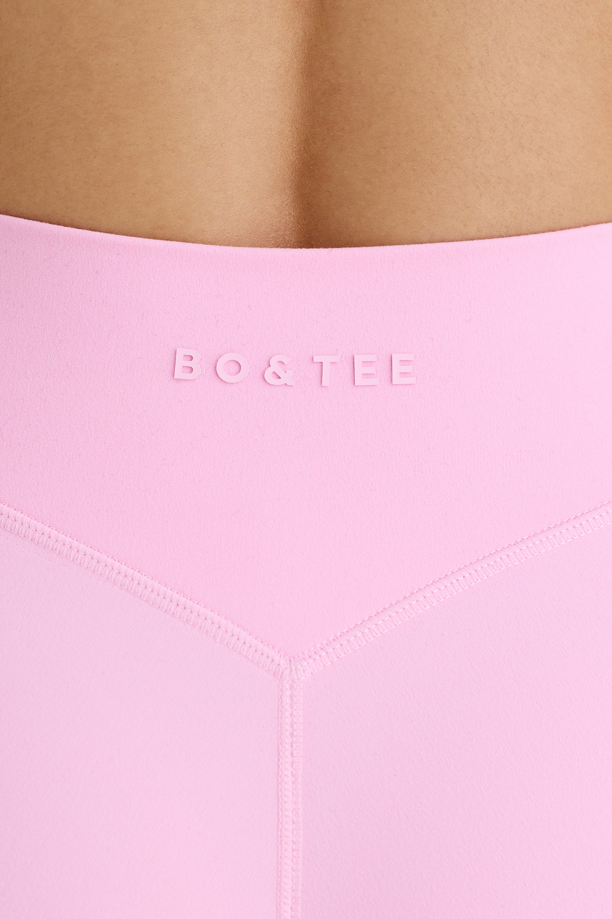 Soft Active Crossover Mini Shorts in Bubblegum Pink