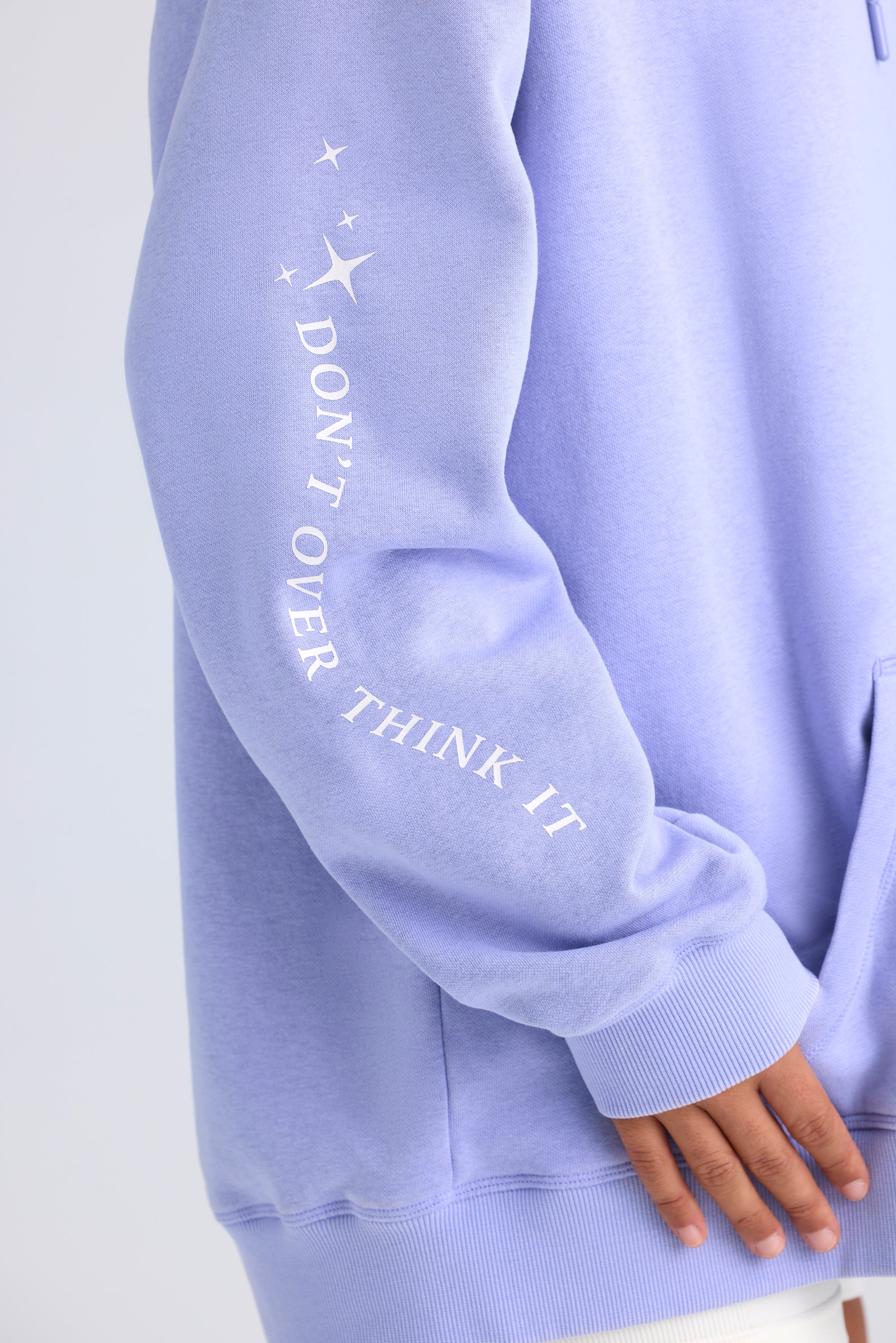 Oversized Hoodie in Periwinkle