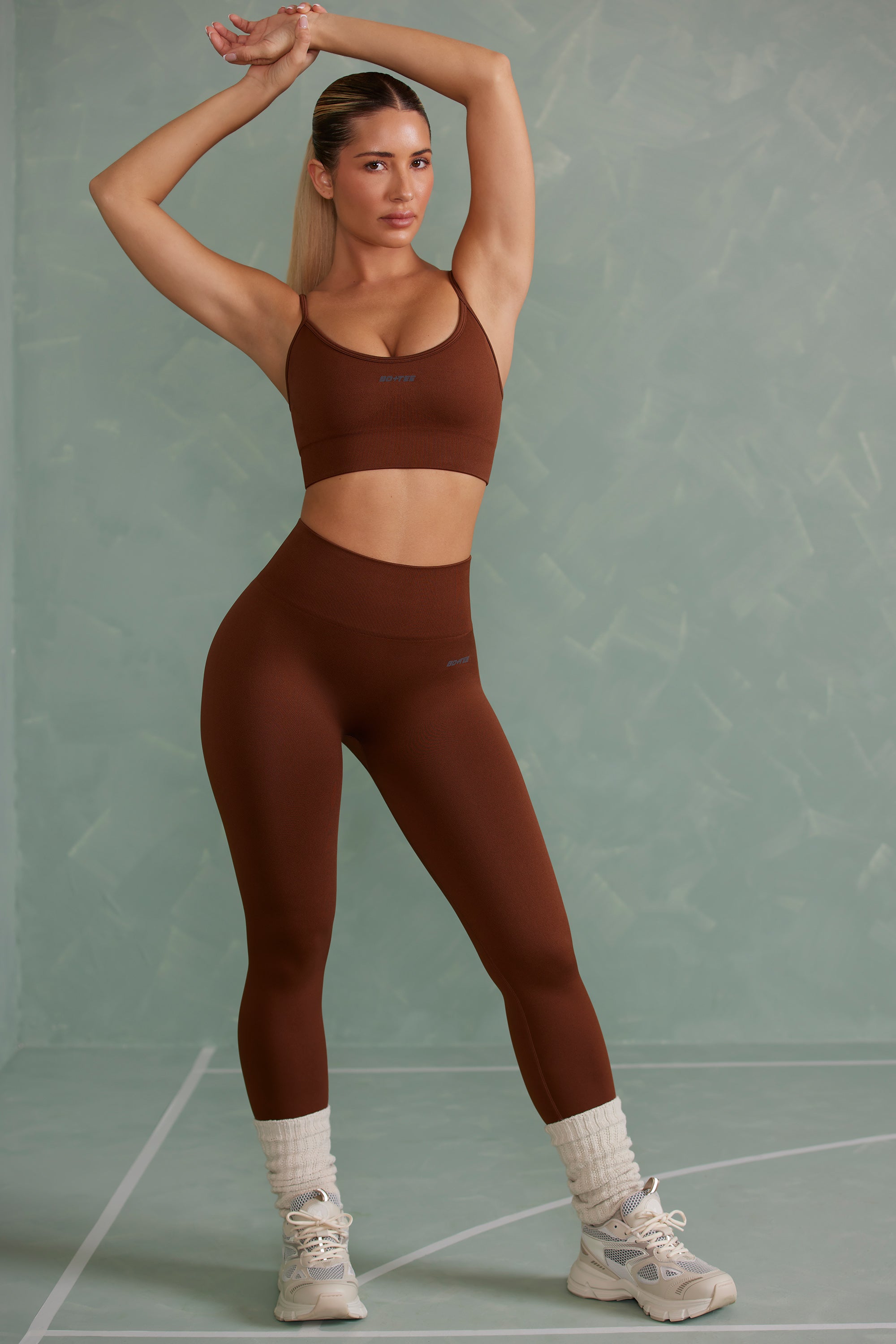 Super Sculpt Full Length Leggings in Copper Brown