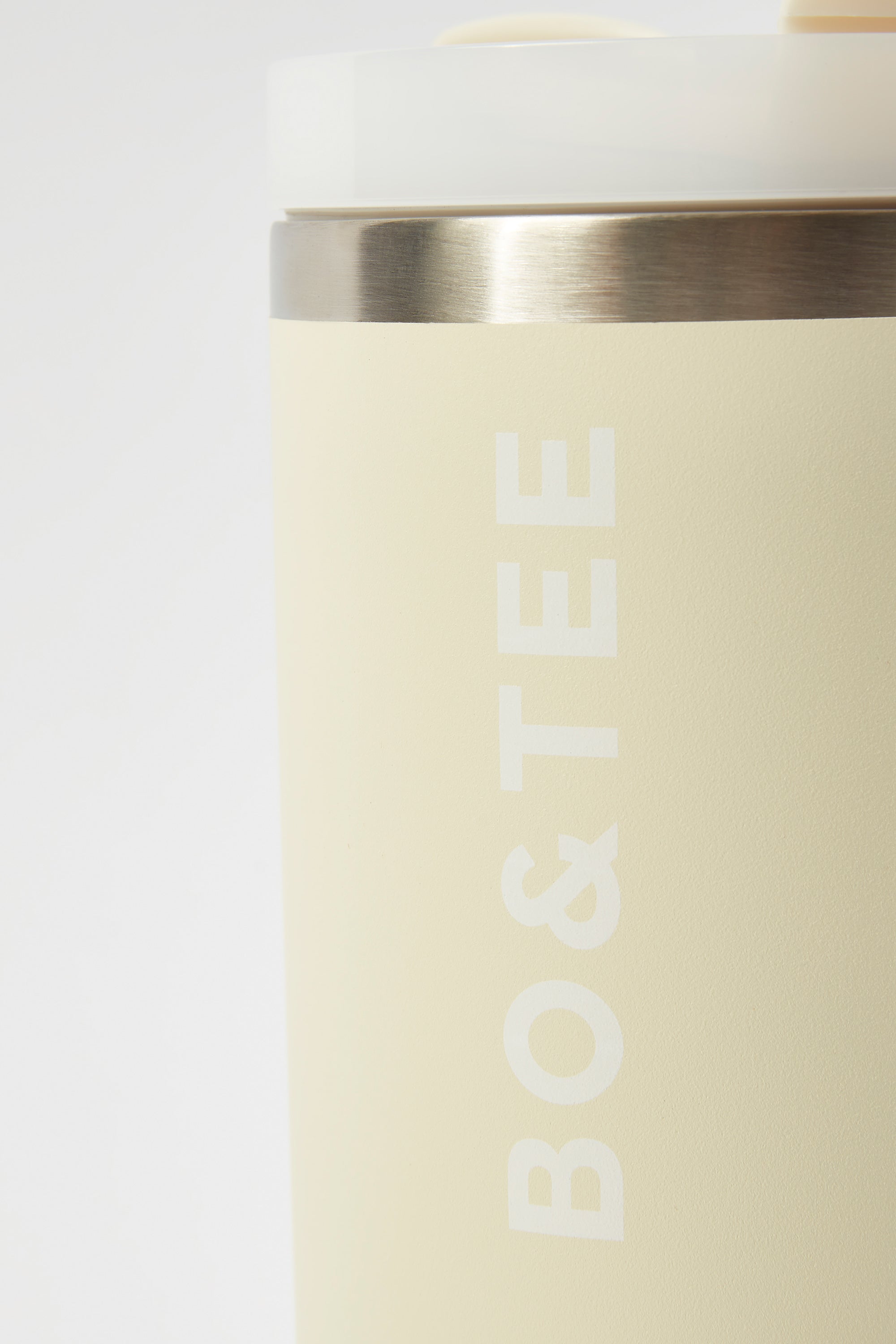 Stainless Steel Water Bottle in Cream