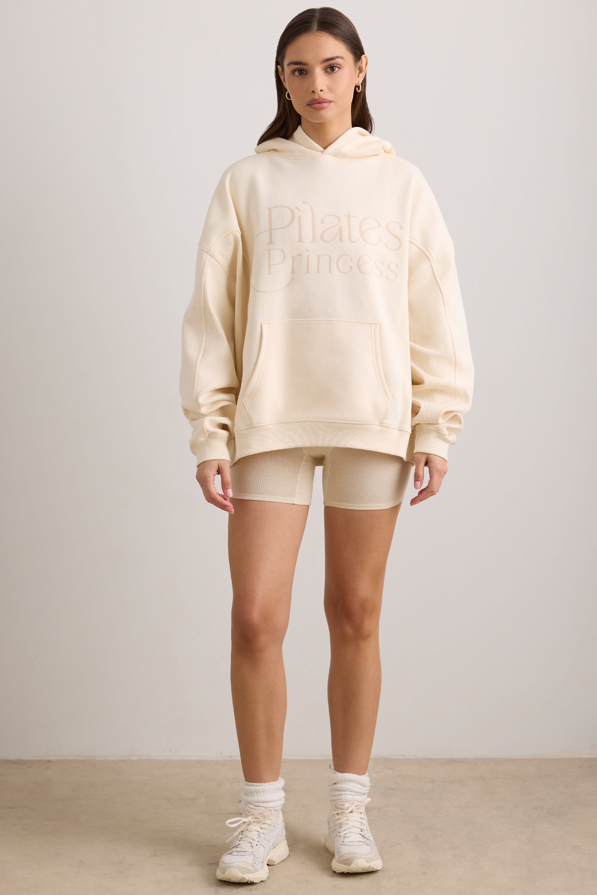 Oversized Hooded Sweatshirt in Vanilla