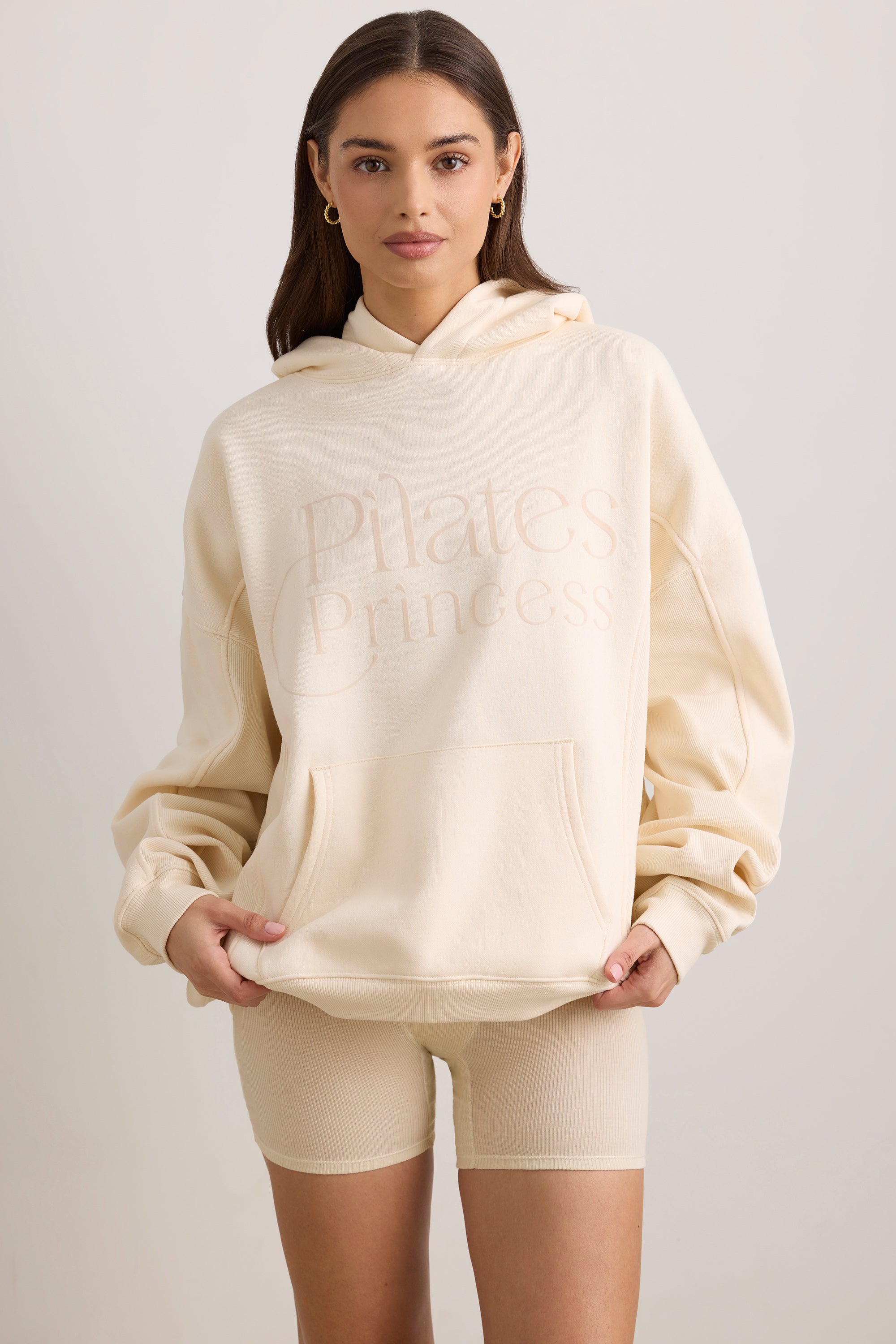 Oversized Hooded Sweatshirt in Vanilla