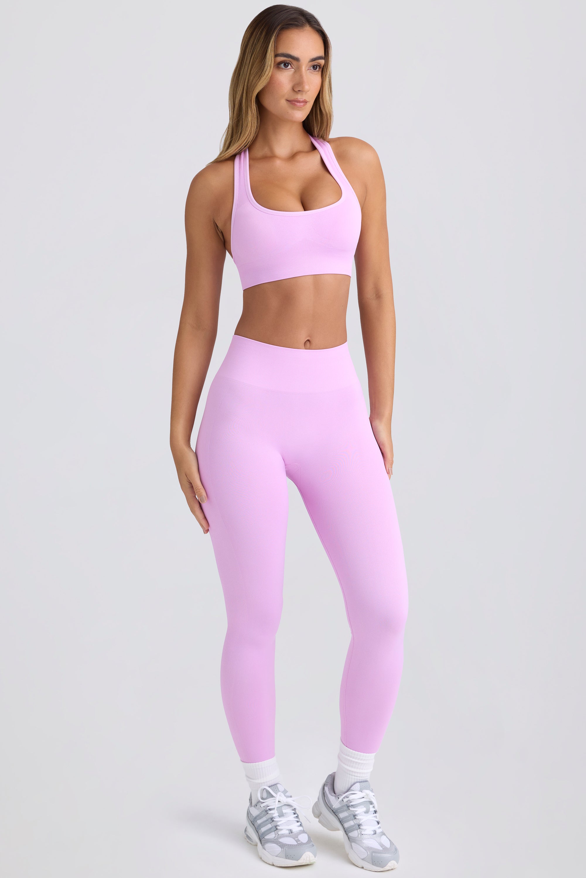 Petite Super Sculpt Seamless Leggings in Violet Pink