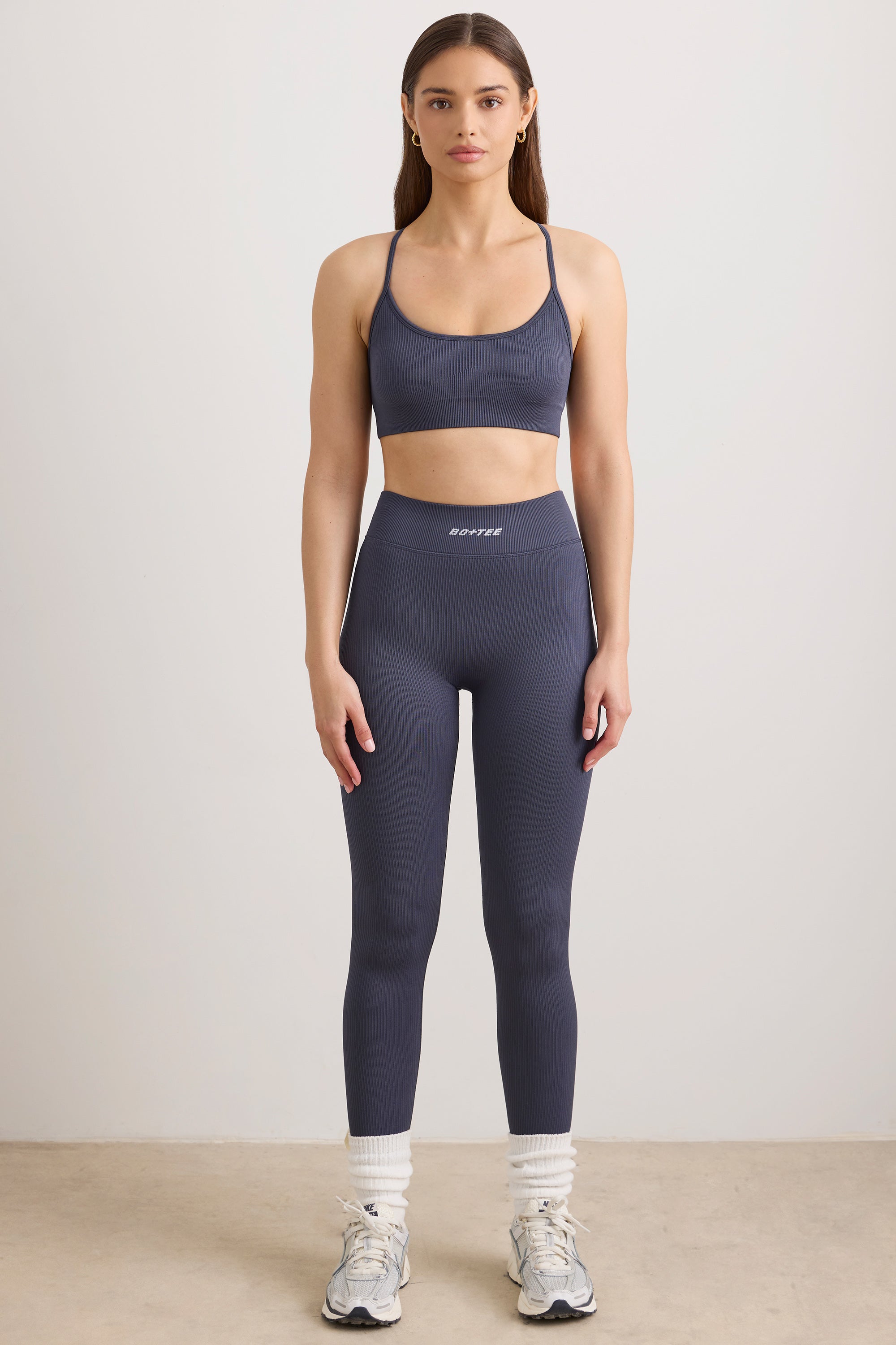 Petite FlexiRib High Waist Leggings in Slate