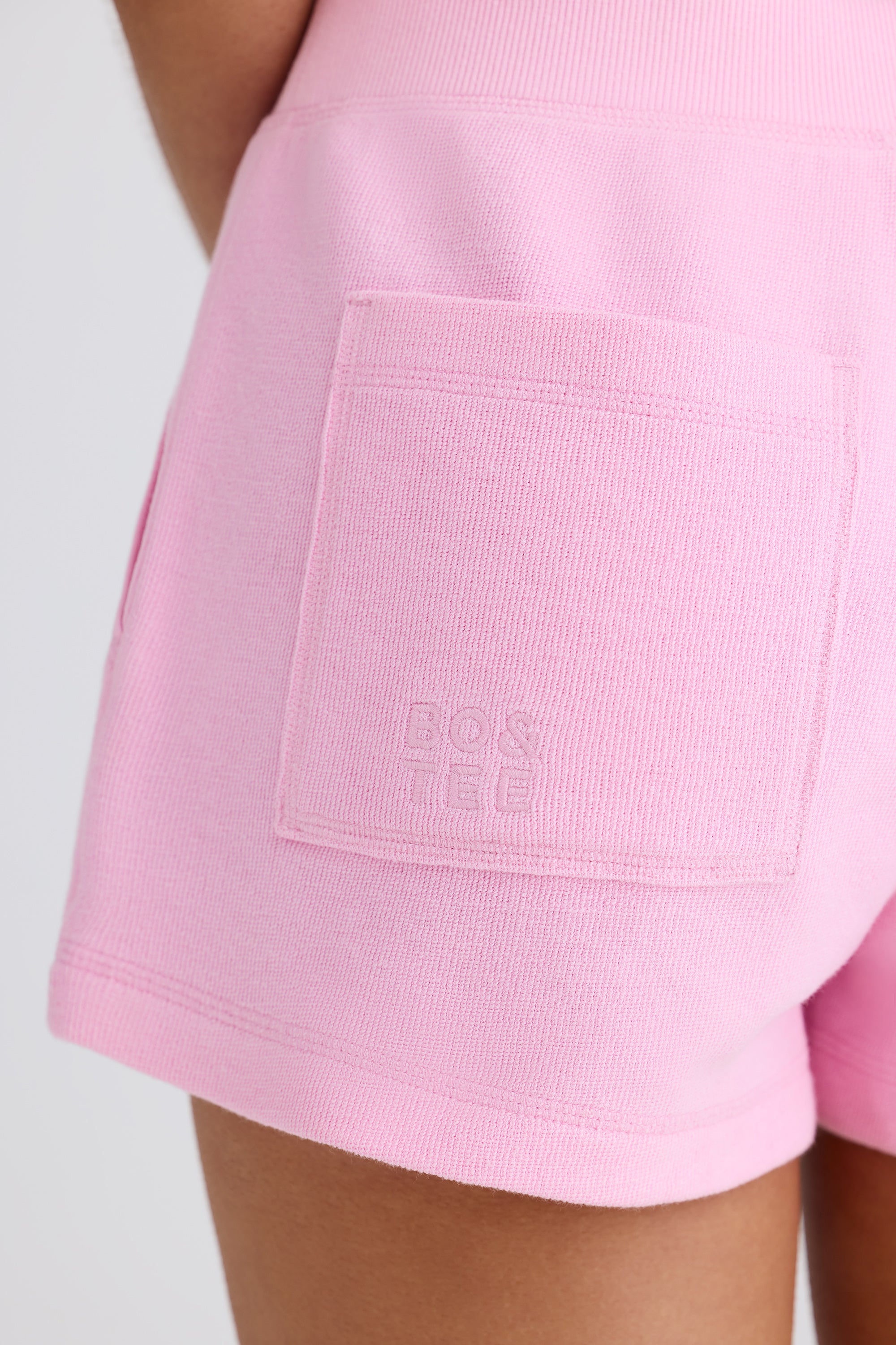 Elasticated Shorts in Bubblegum Pink