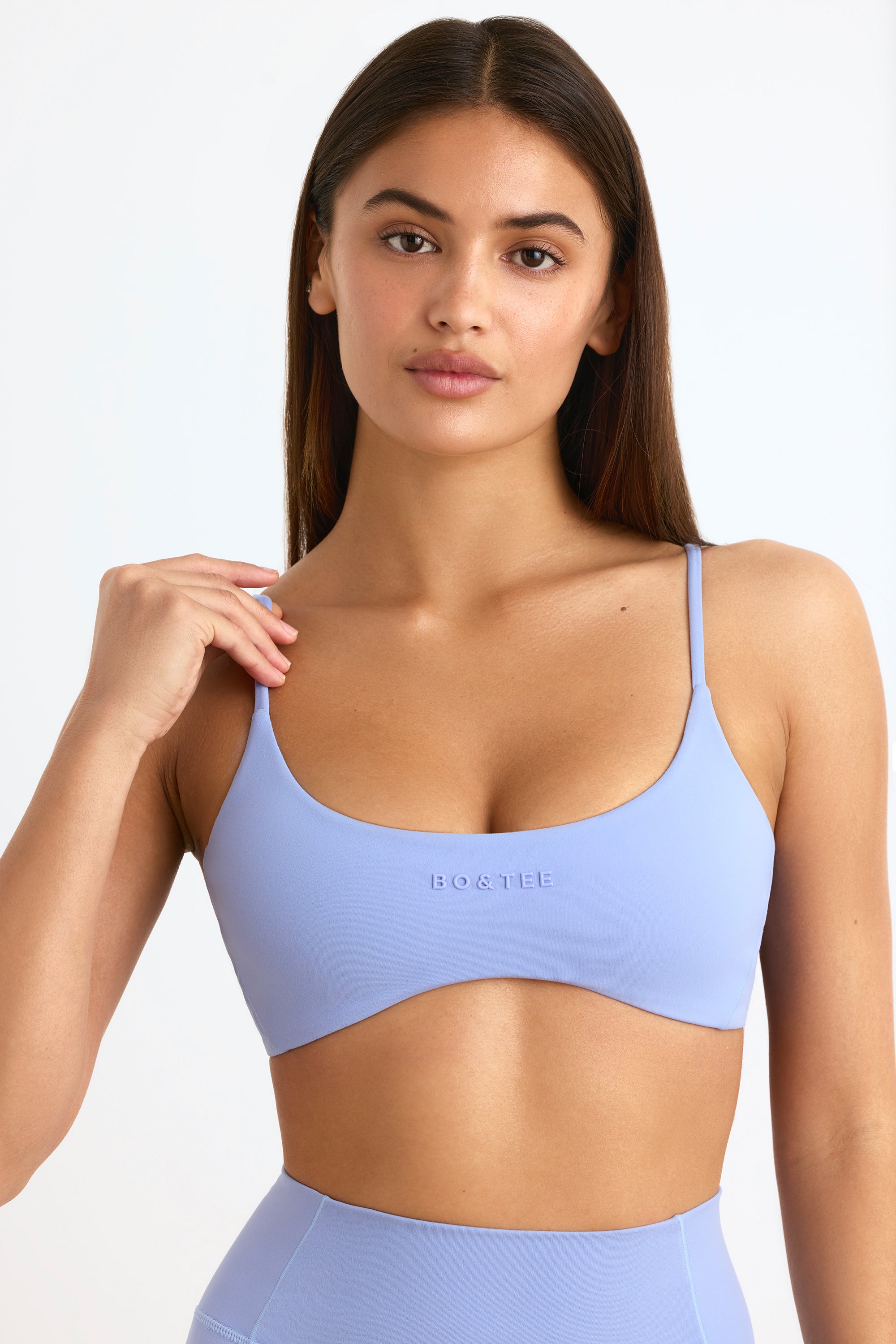 Soft Active Sports Bra in Lavender Blue