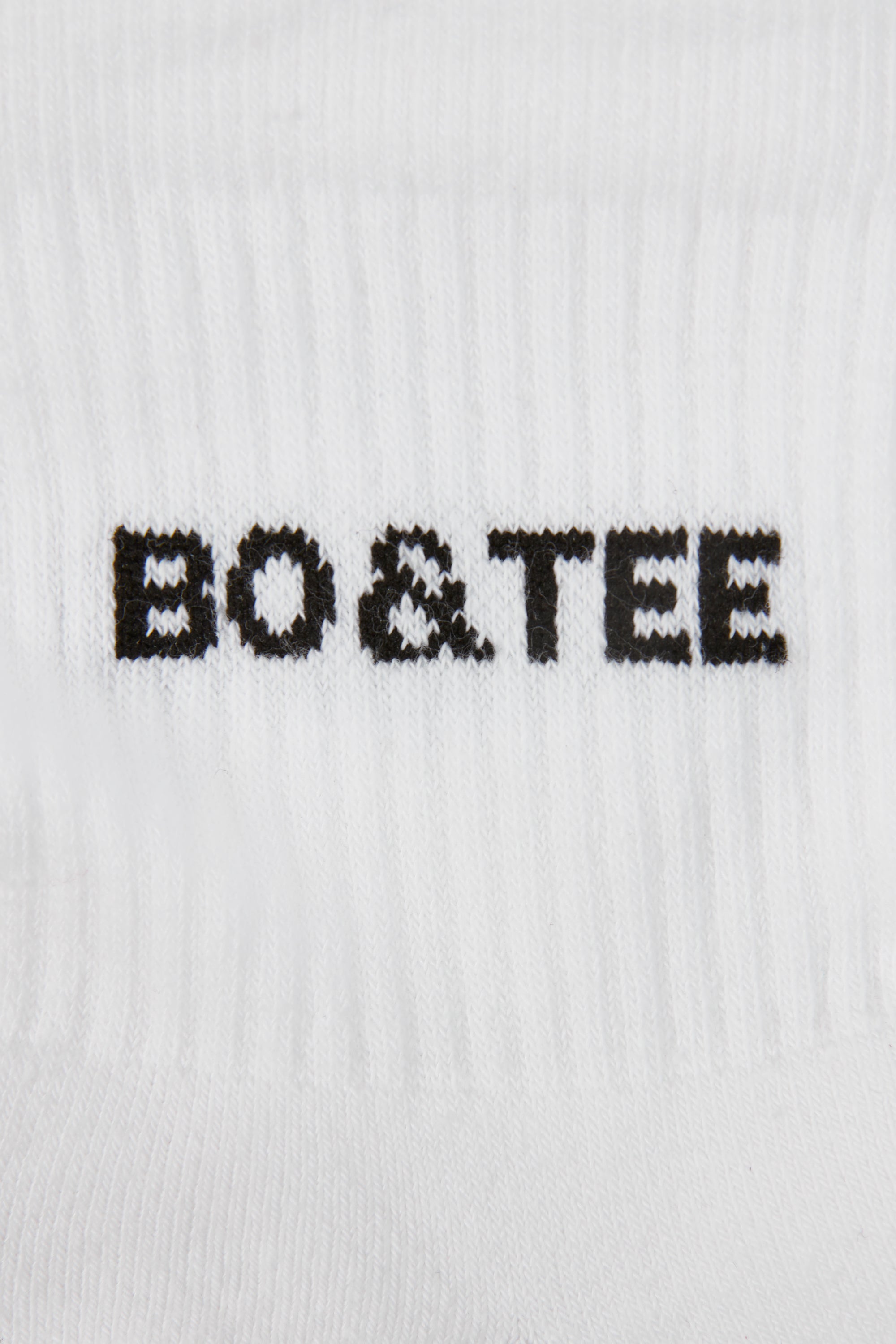 Ribbed Half-Crew Sock Bundle in White