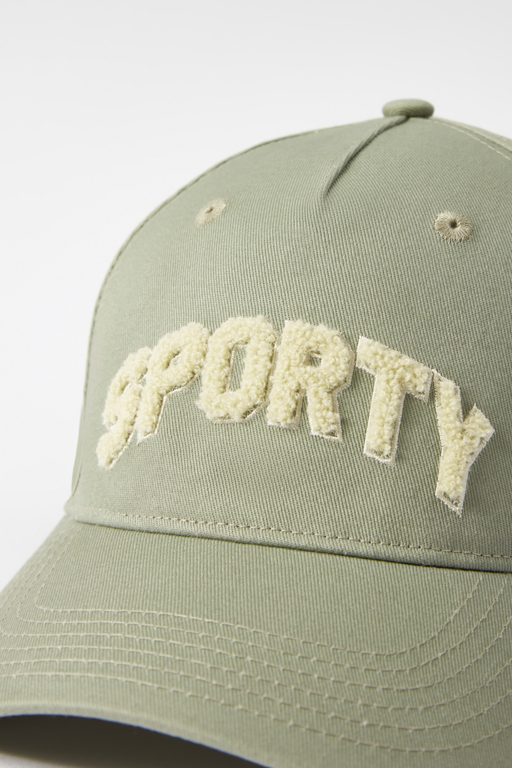 Appliqué Baseball Cap in Mineral