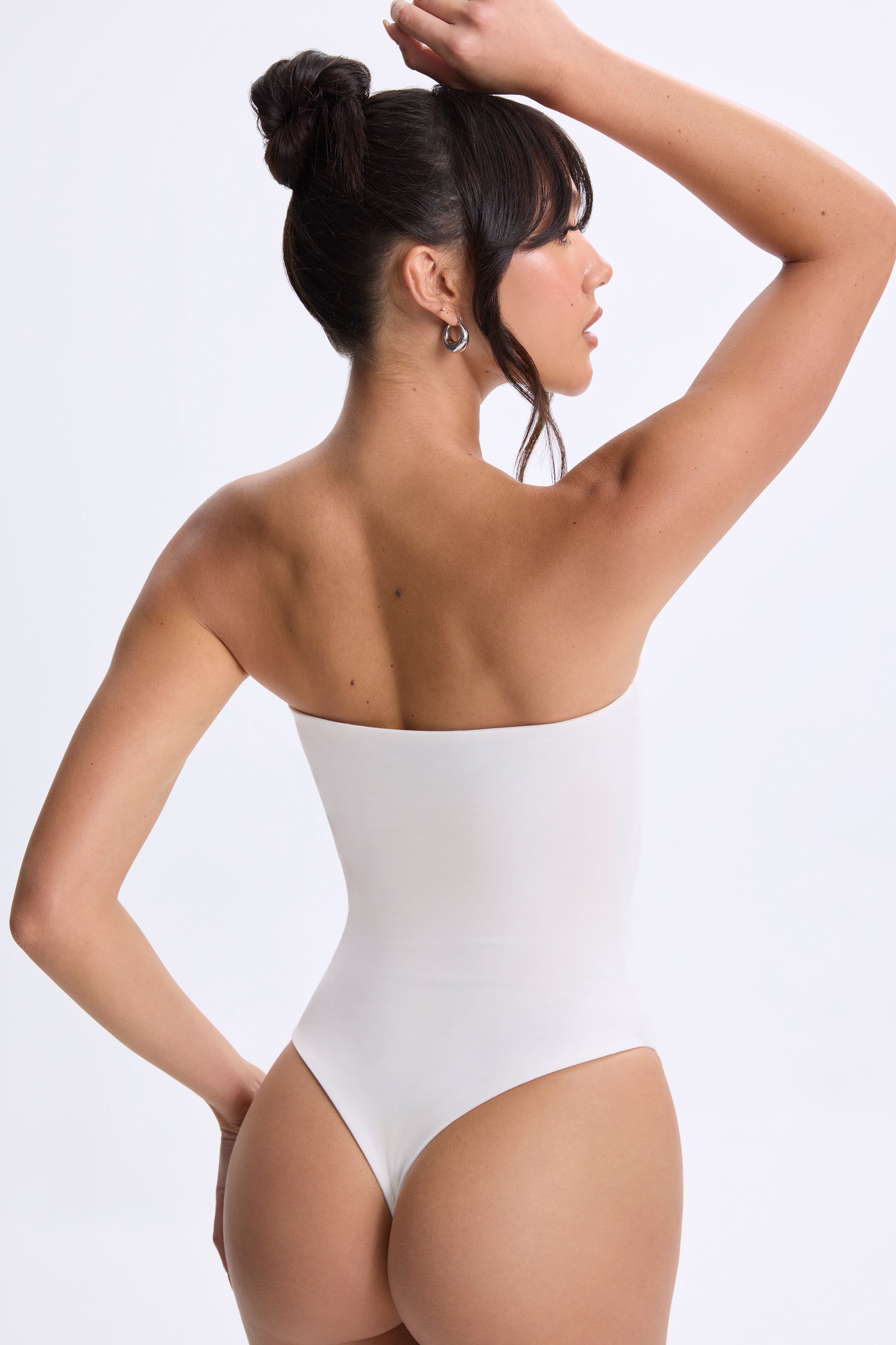 Bandeau Bodysuit in White