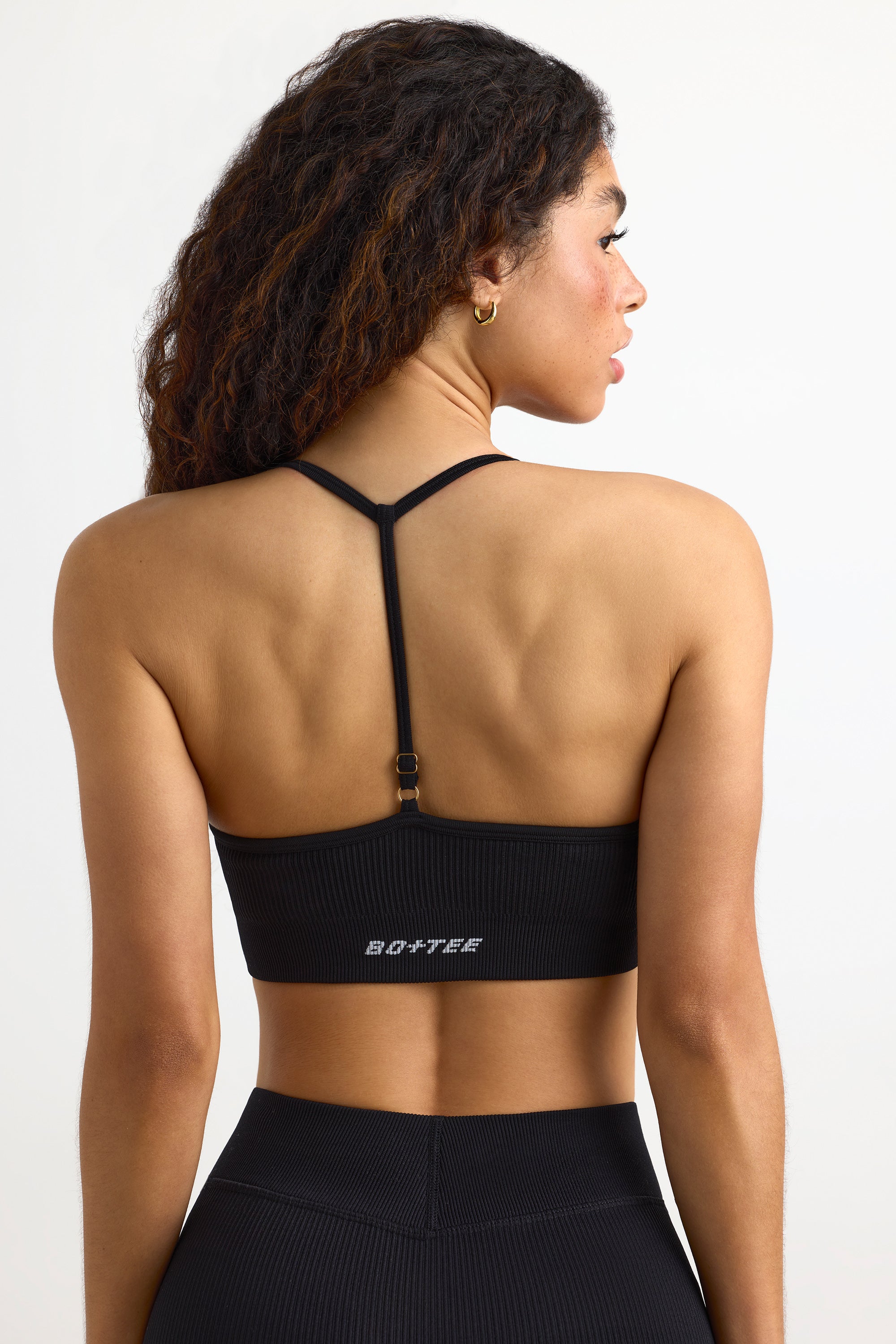 FlexiRib Y-Back Sports Bra in Black