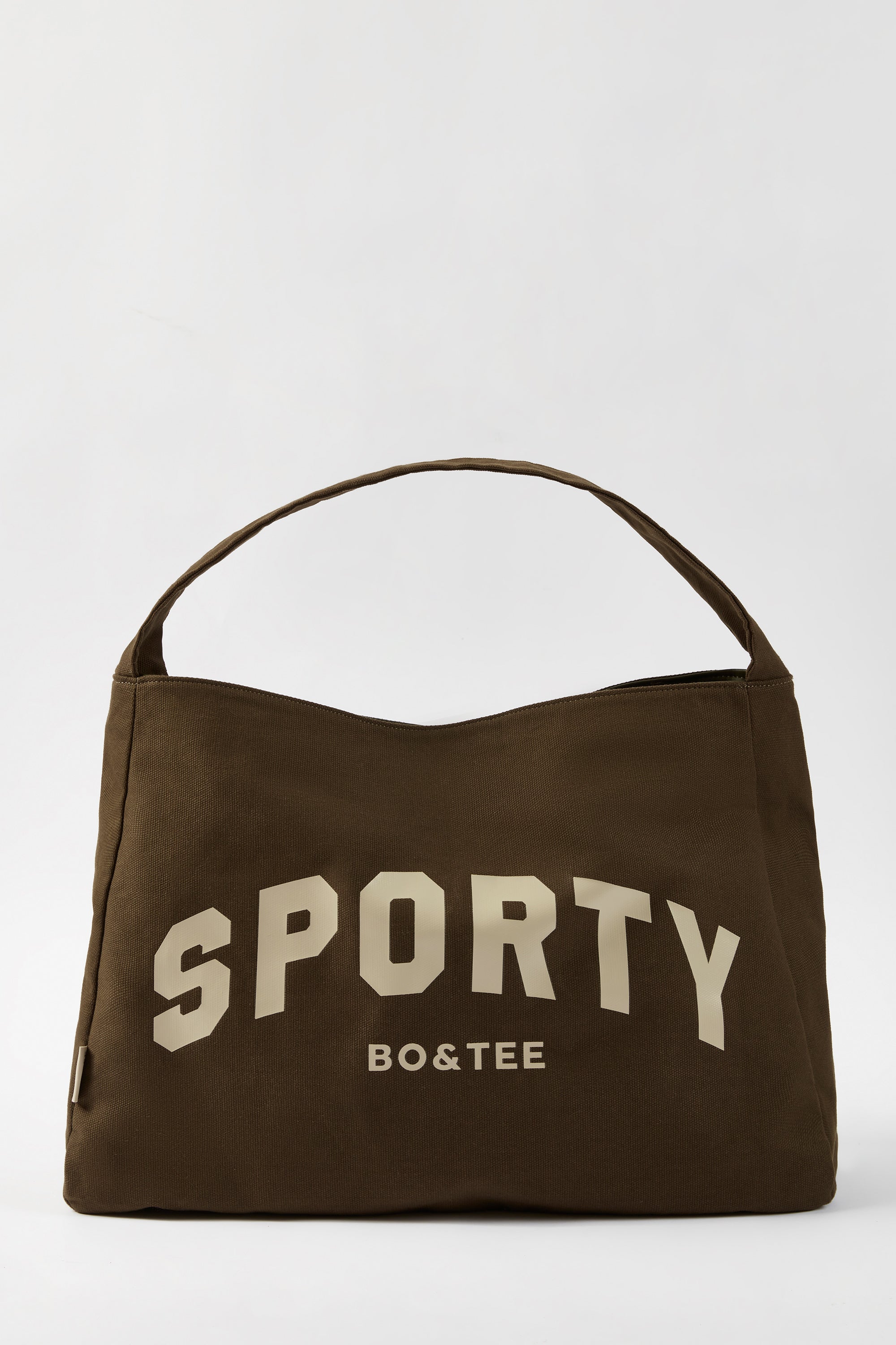 Sporty Oversized Tote Bag in Espresso