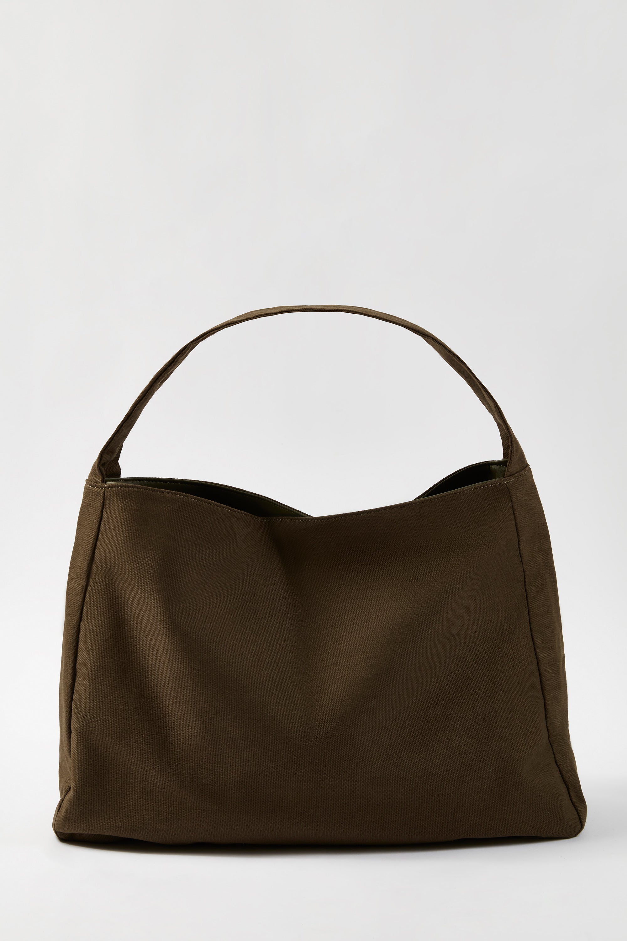 Sporty Oversized Tote Bag in Espresso