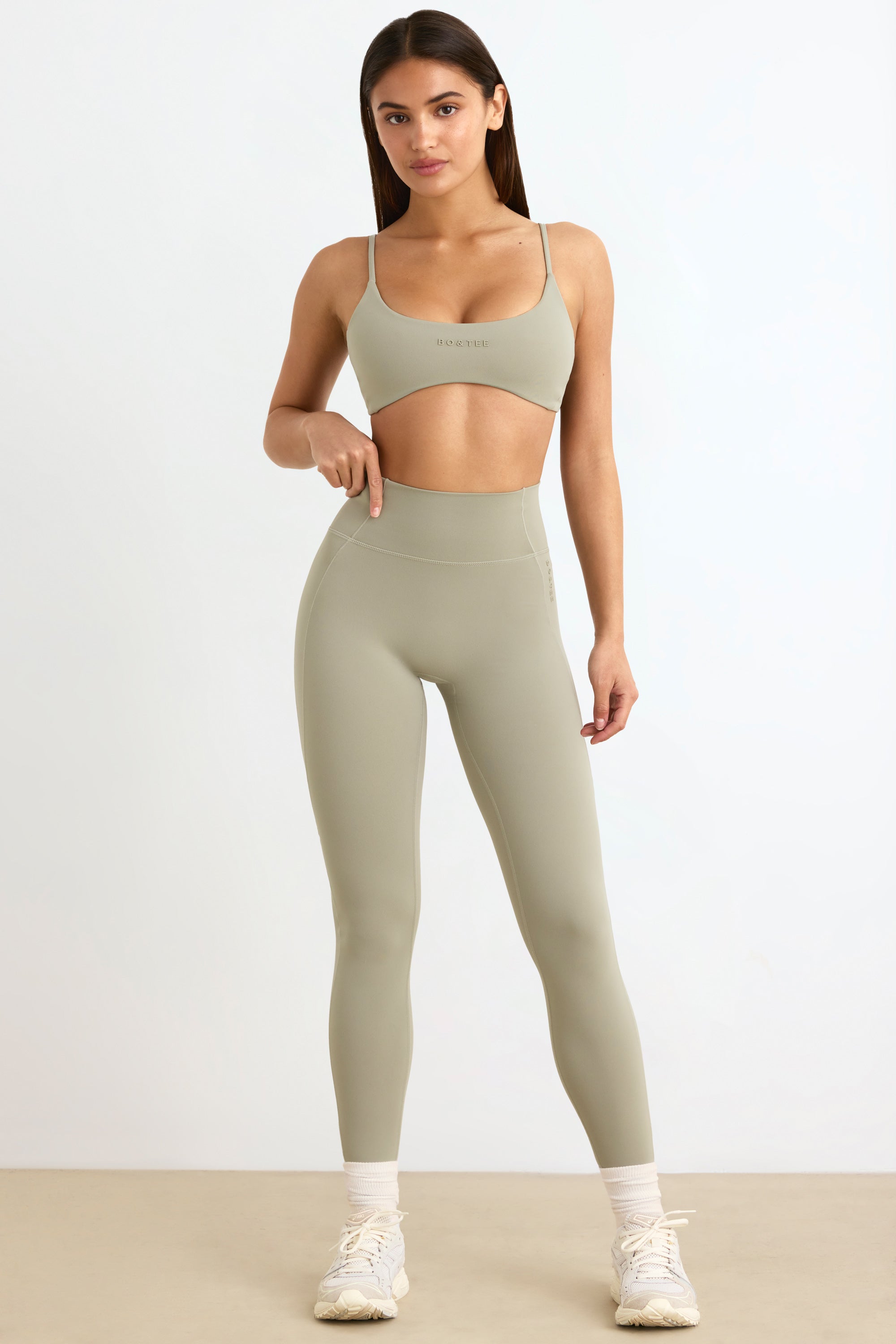 Soft Active Leggings in Mineral