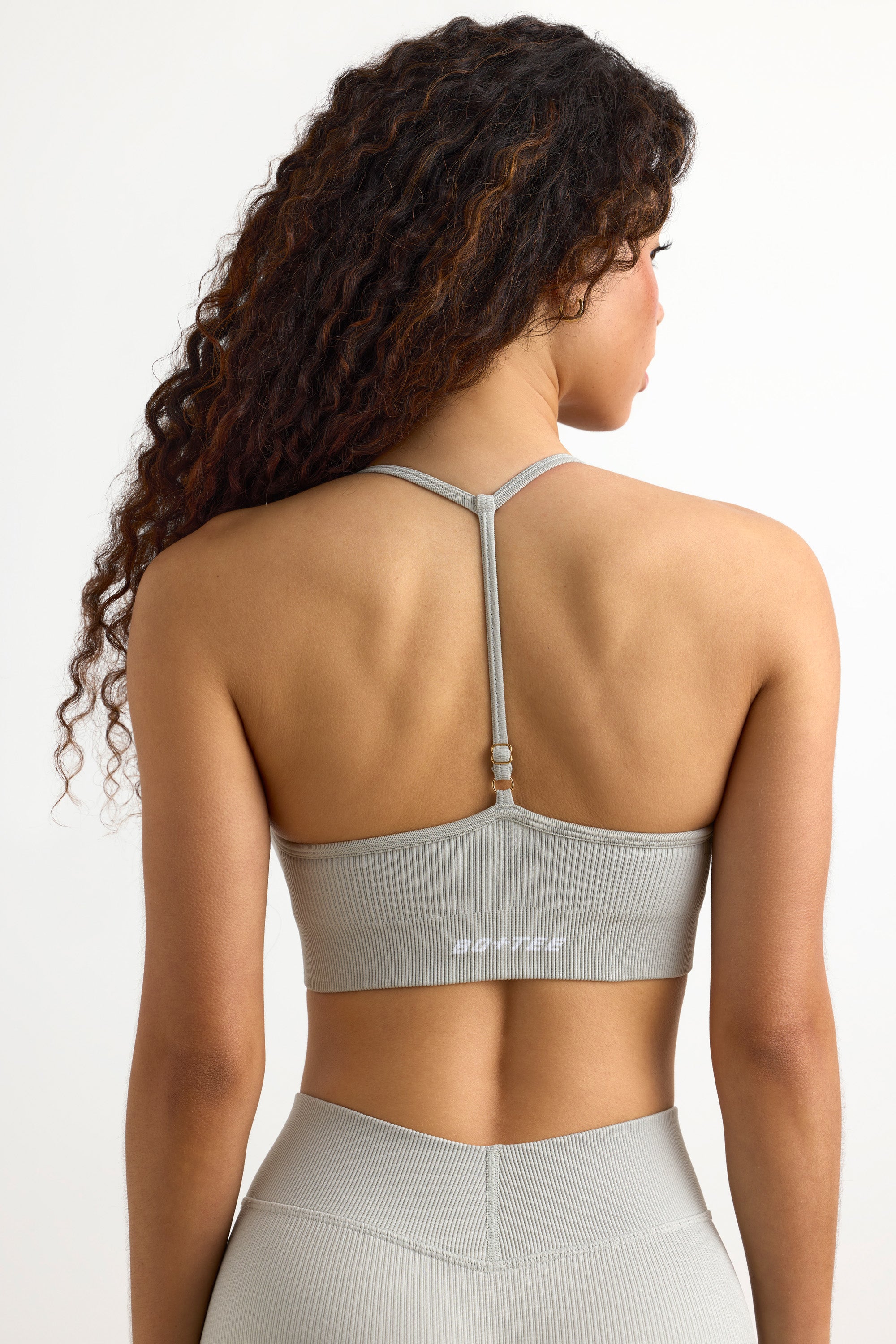 FlexiRib Y-Back Sports Bra in Grey