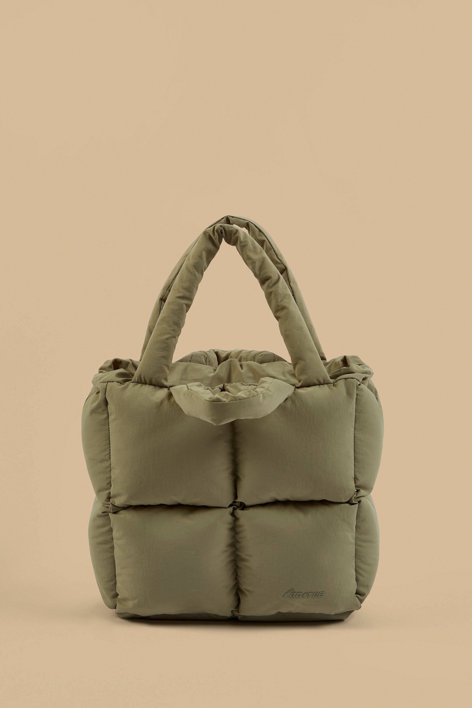 Quilted Puffer Bag in Soft Olive